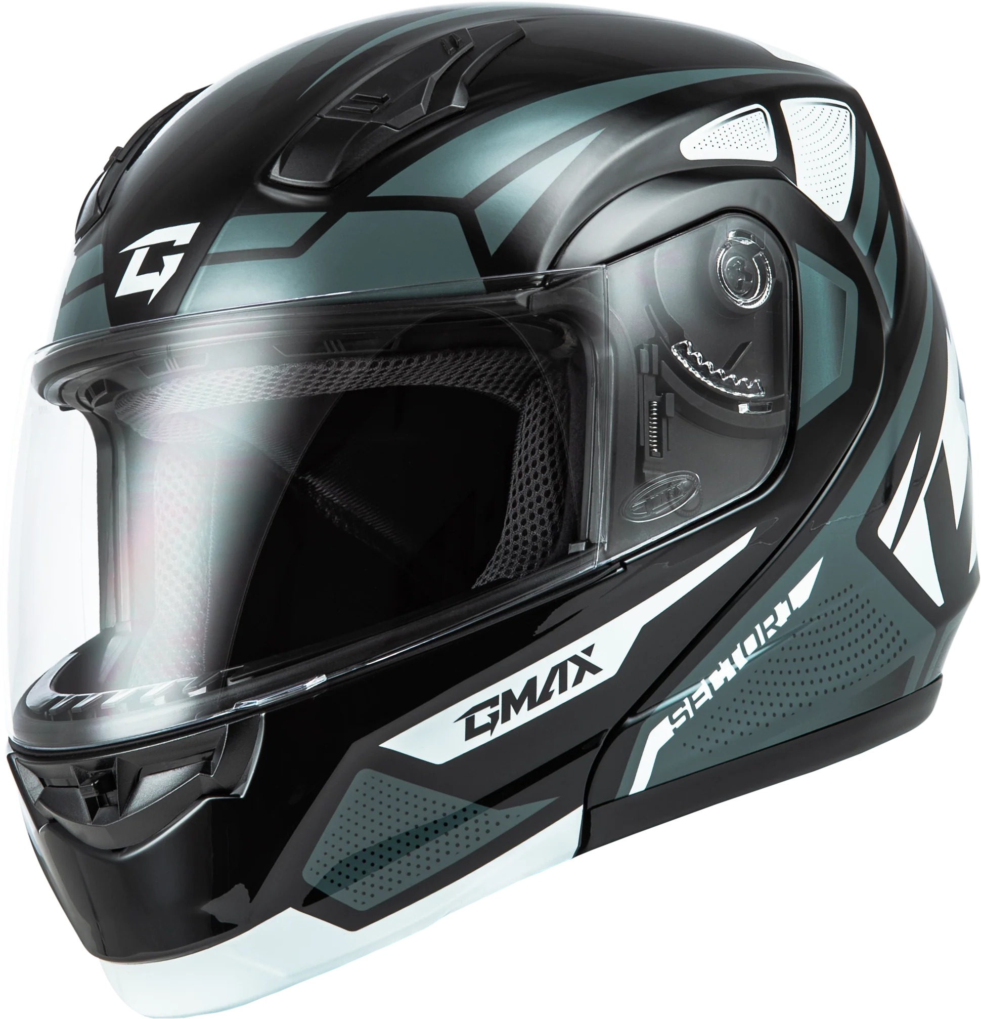 Md-04 Sector Helmet Black/Silver Xs