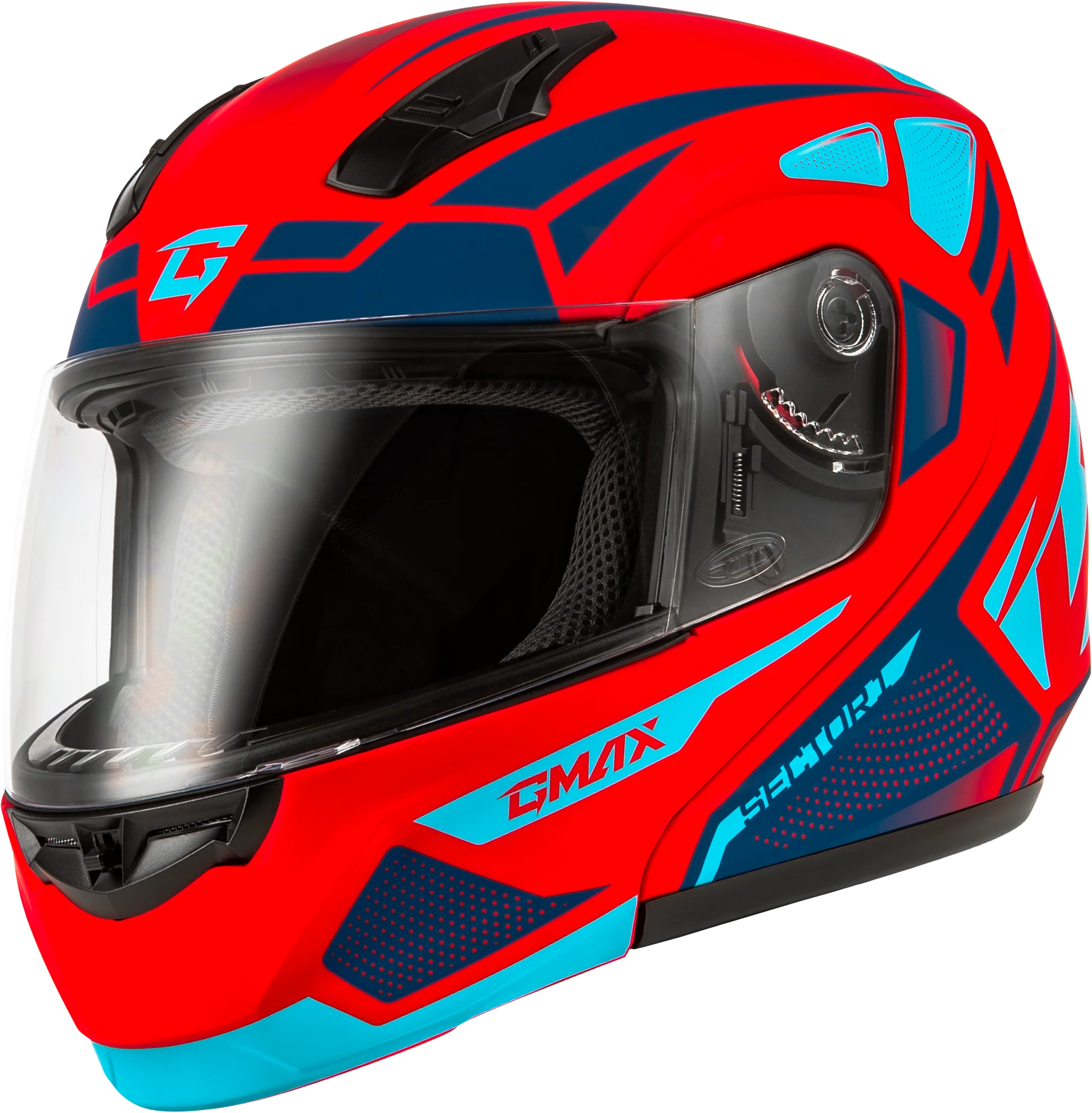 Md-04 Sector Helmet Matte Red/Blue 3x