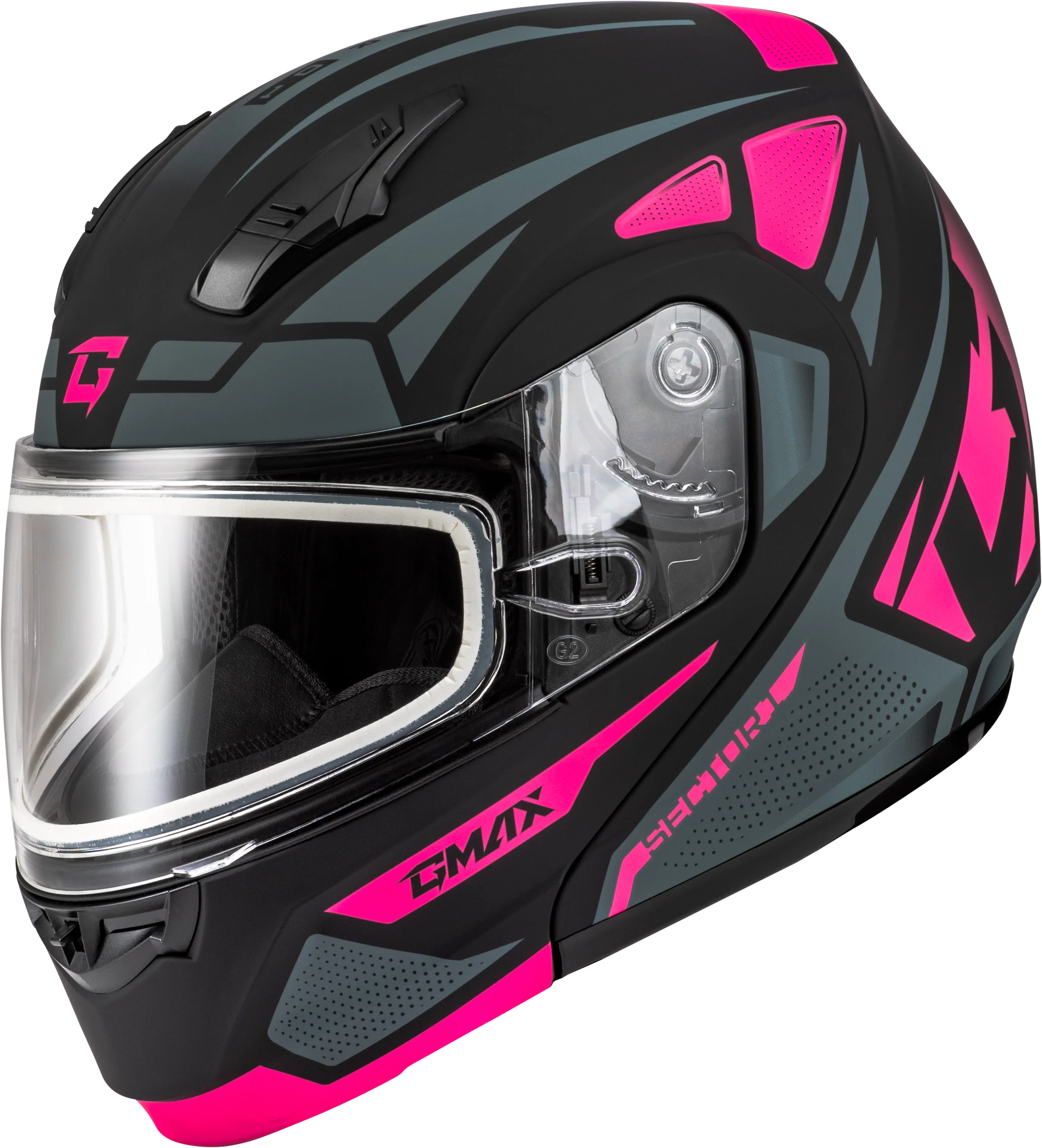 Md-04s Sector Snow Helmet Matte Black/Pink Xs