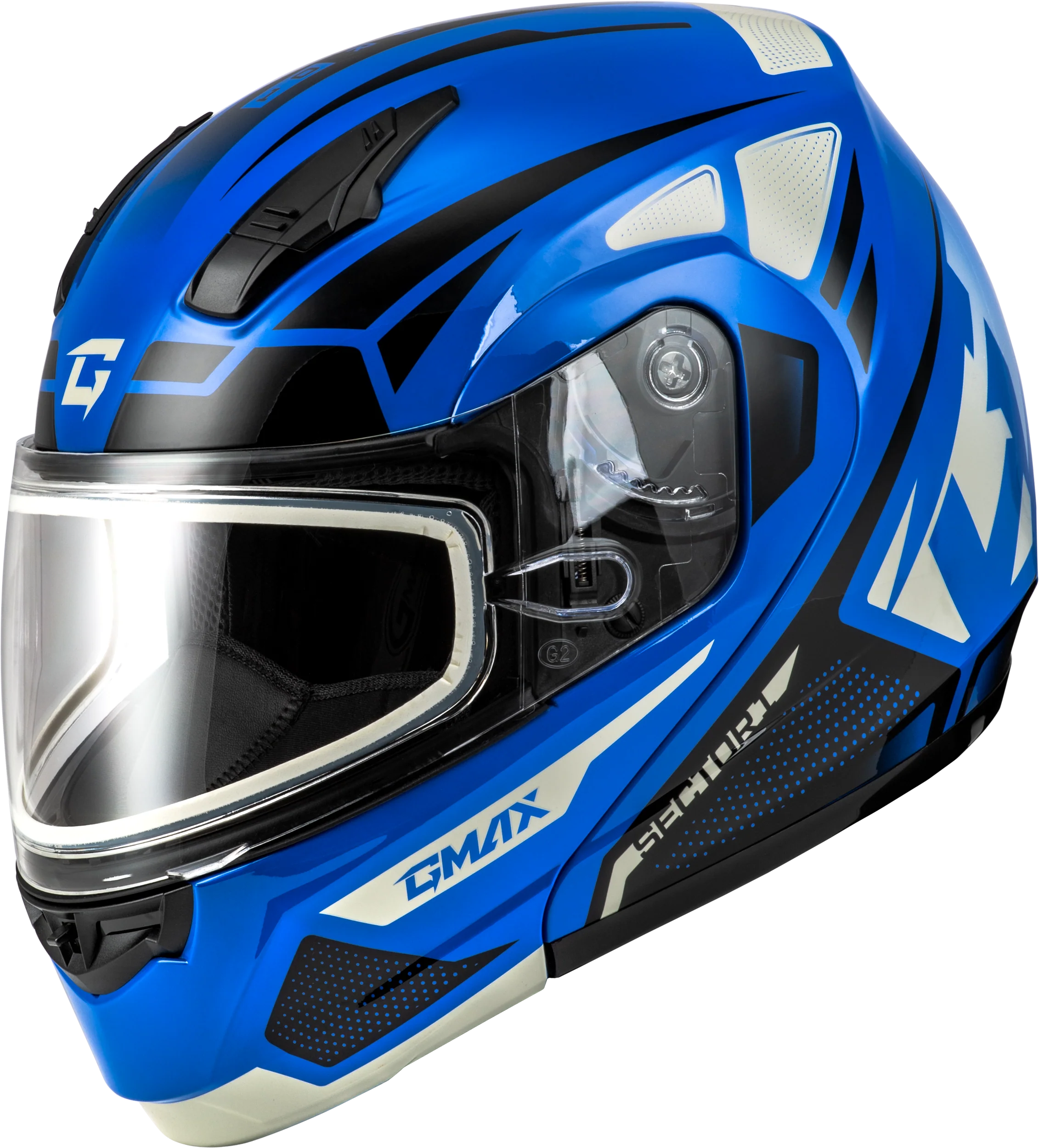 Md-04s Sector Snow Helmet Blue/Black Xl