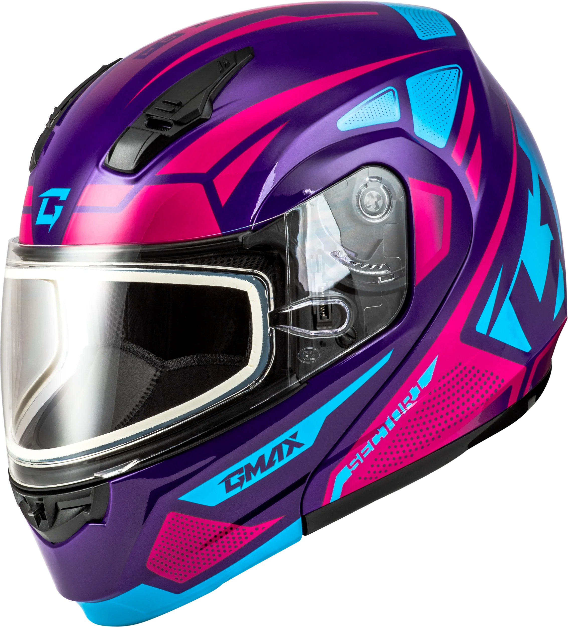 Md-04s Sector Snow Helmet Violet/Pink Xl