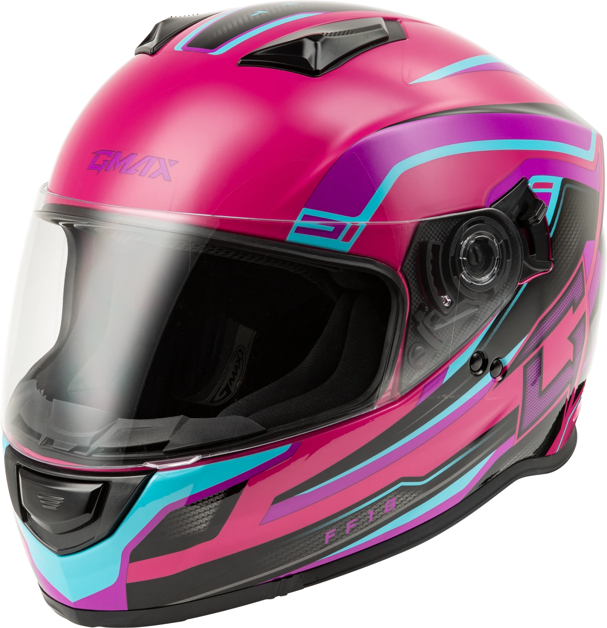 Ff-18 Drift Helmet Pink/Blue/Black Xs