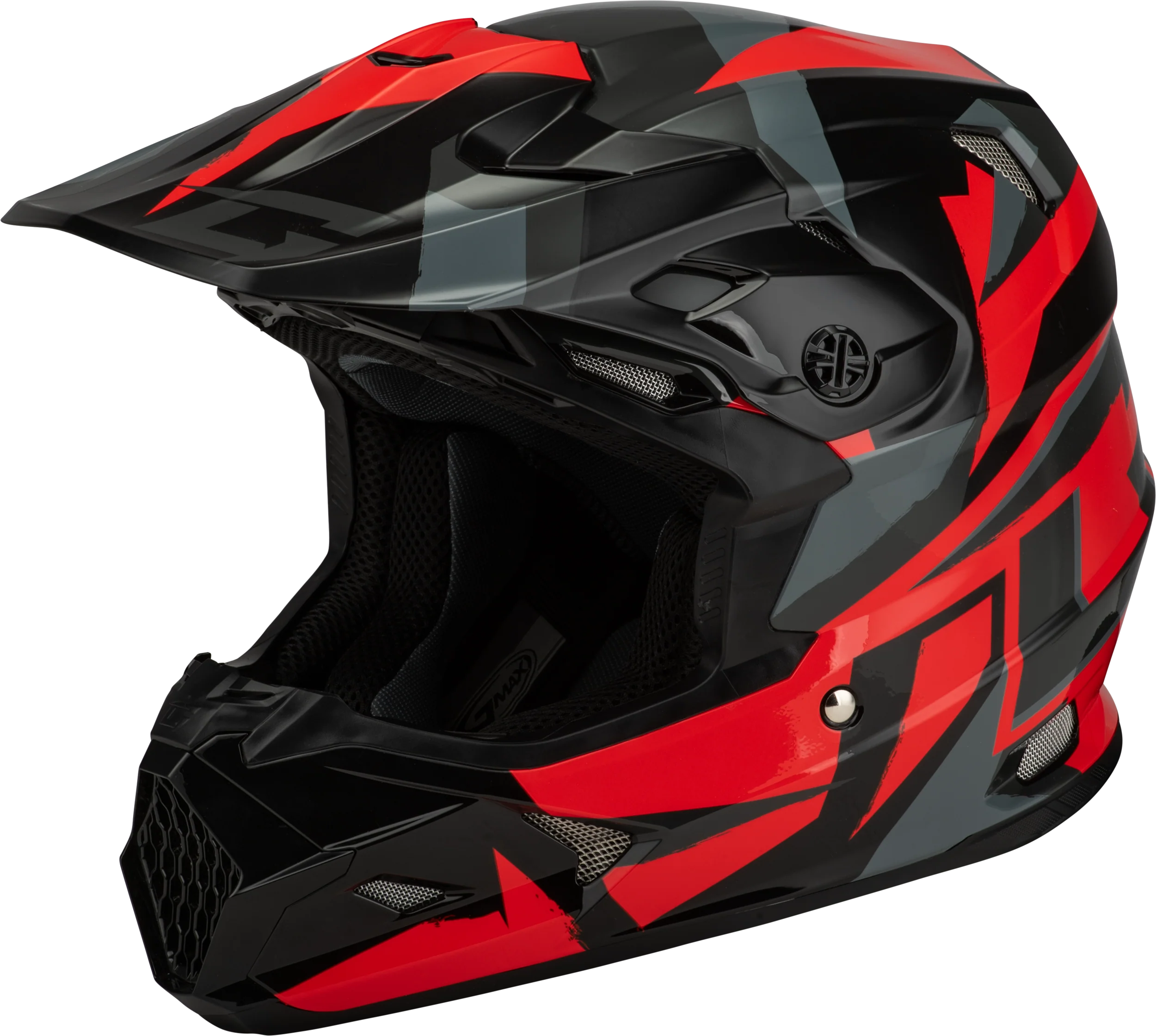 Mx-96 Splinter Helmet Black/Red Lg