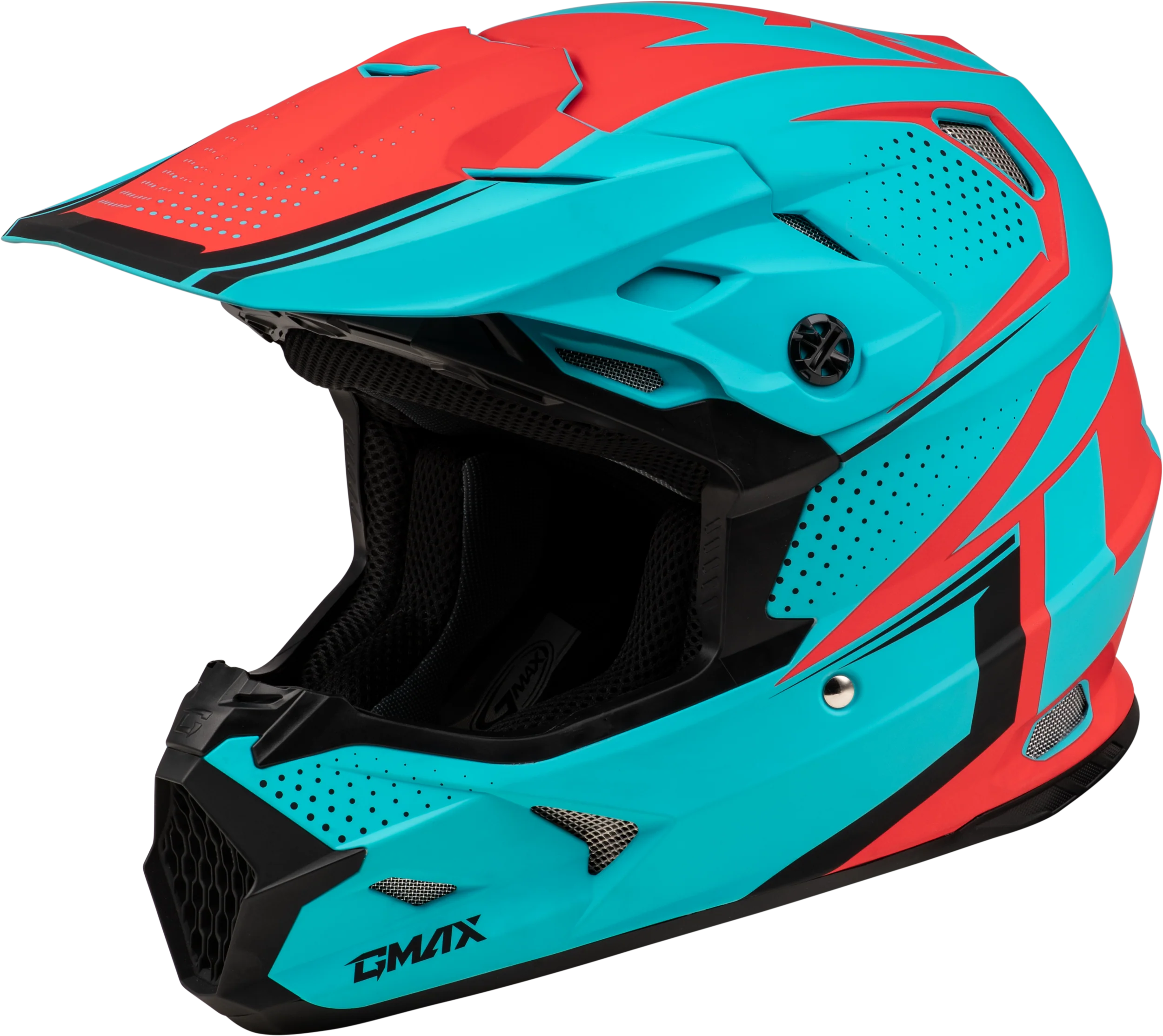 Mx-96 502 Helmet Matte Blue/Red  Xs