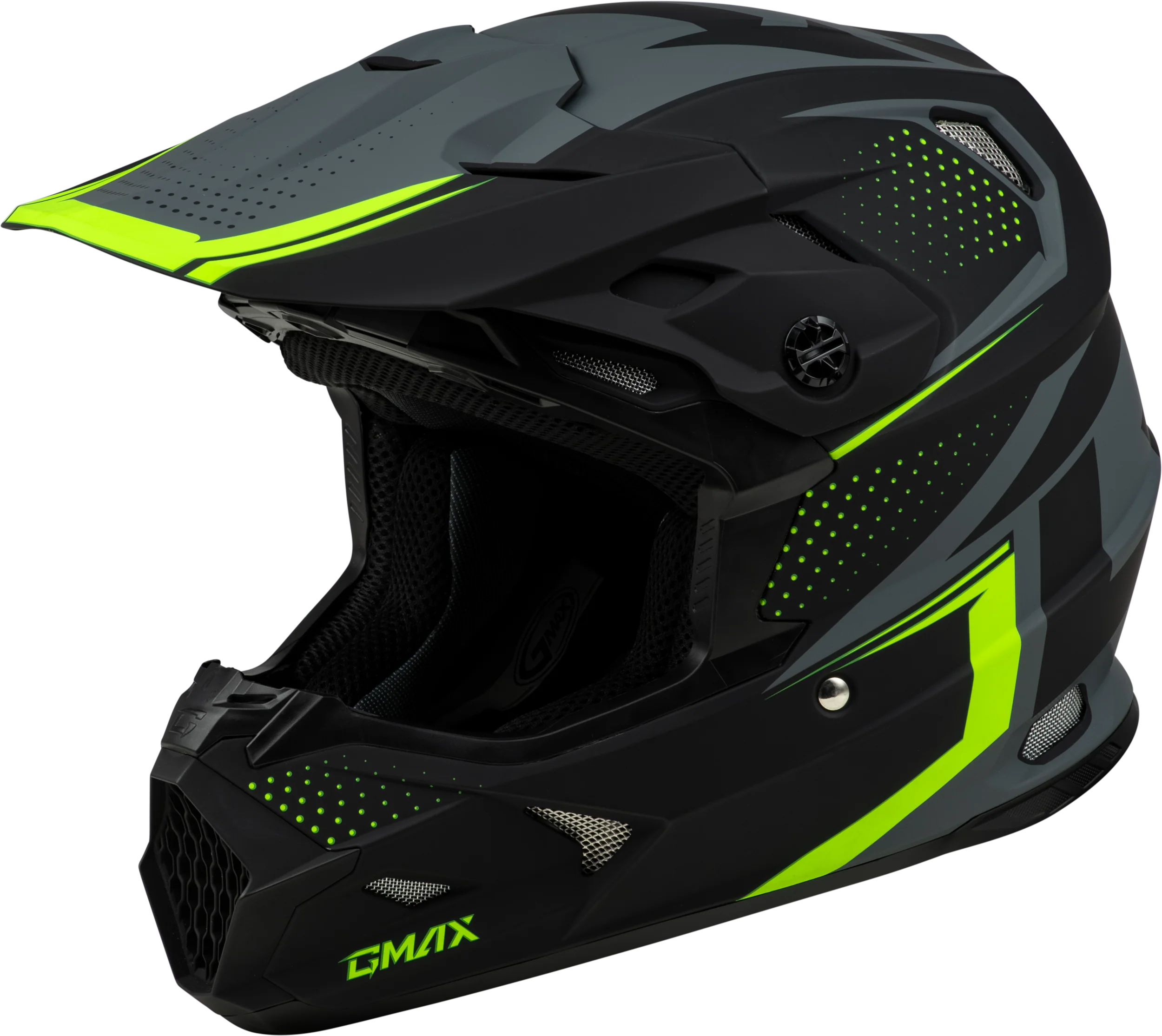 Mx-96 502 Helmet Matte Grey/Hi-Viz Xs