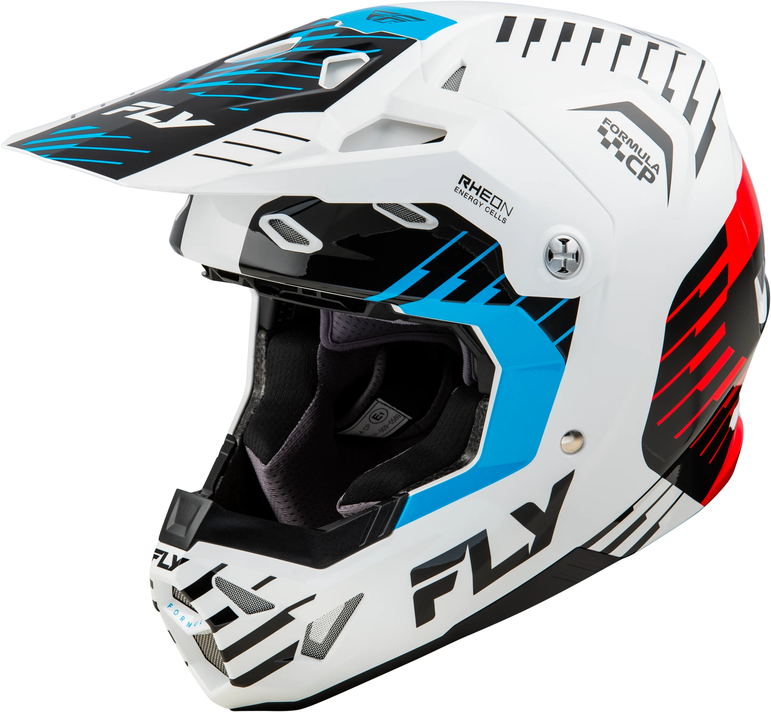 Formula Cp Slice Helmet White/Red/Cyan 2x