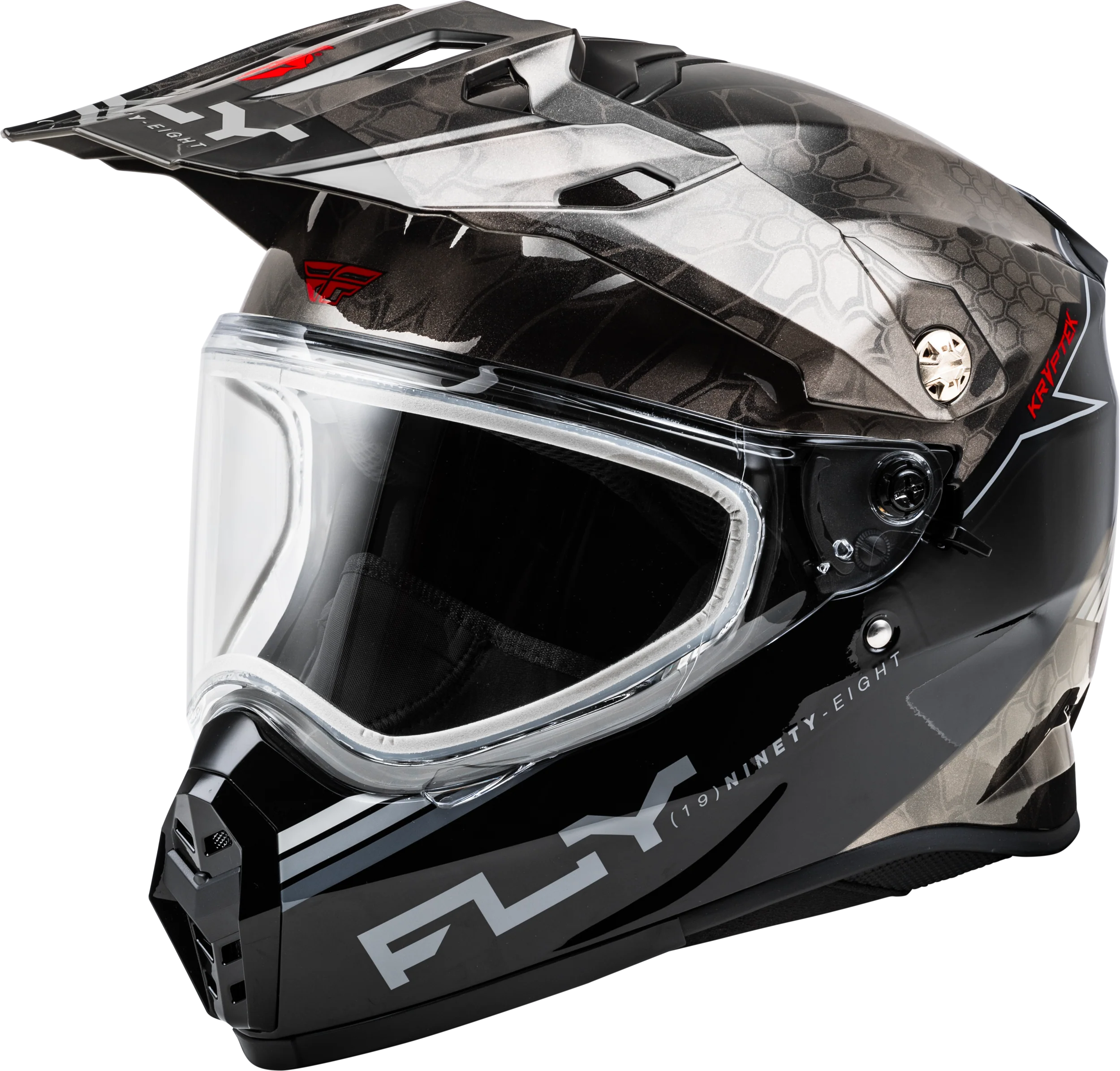 Trekker Cw Conceal Helmet Dual Shld Black/Grey/White Md