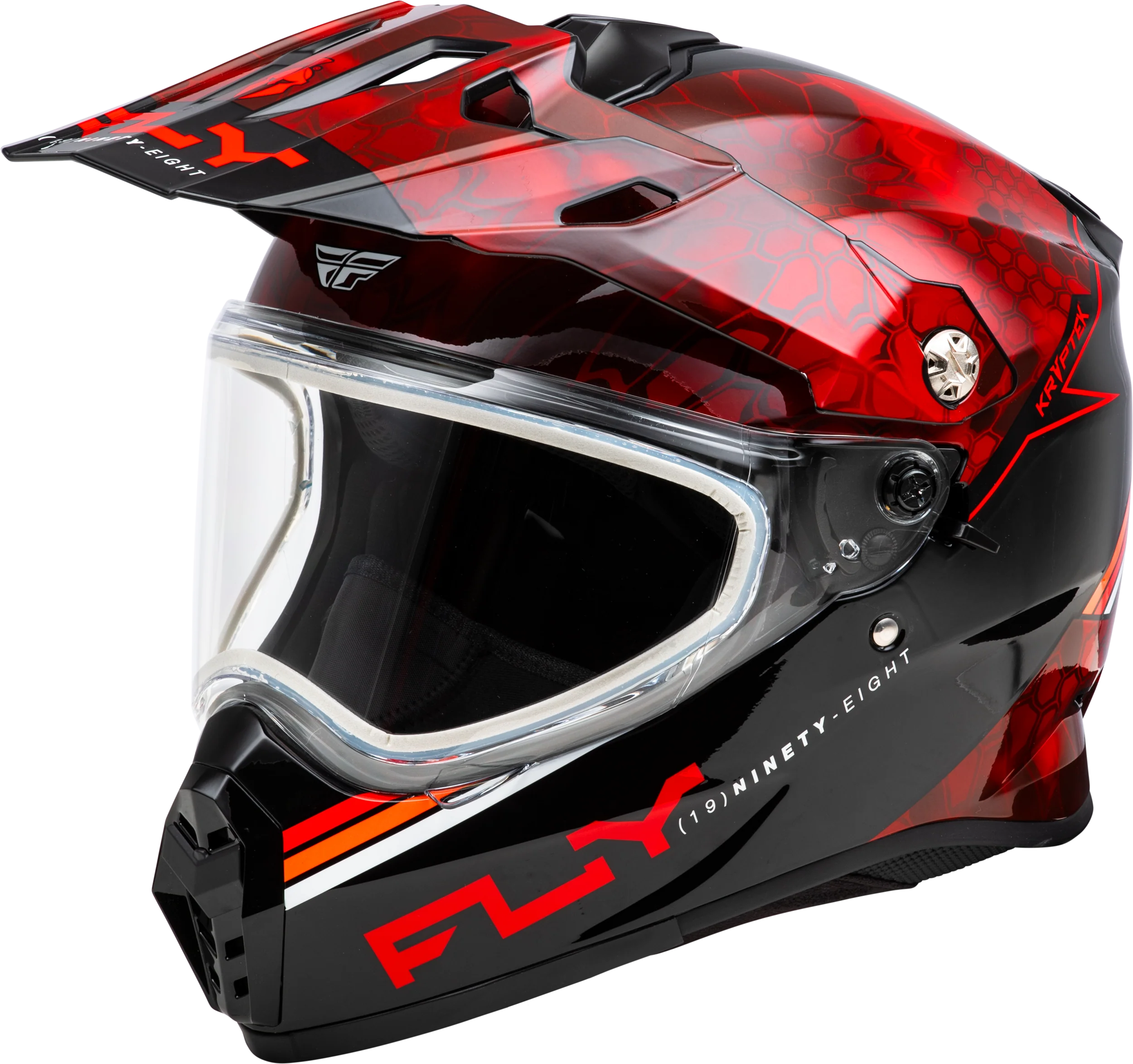 Trekker Cw Conceal Helmet Dual Shld Red/Black Xl