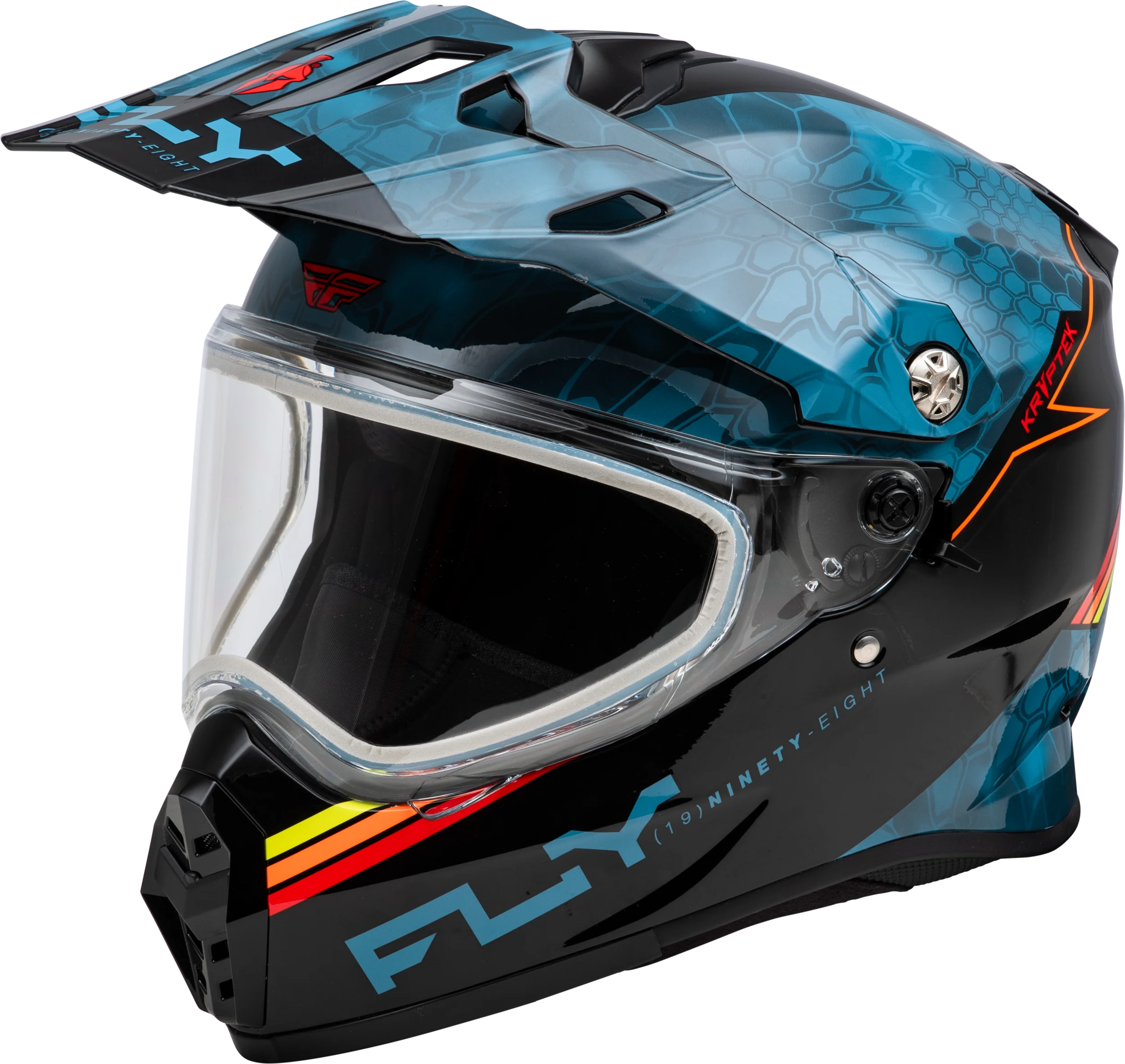 Trekker Cw Conceal Helmet Dual Shld Slate/Black/Red Md