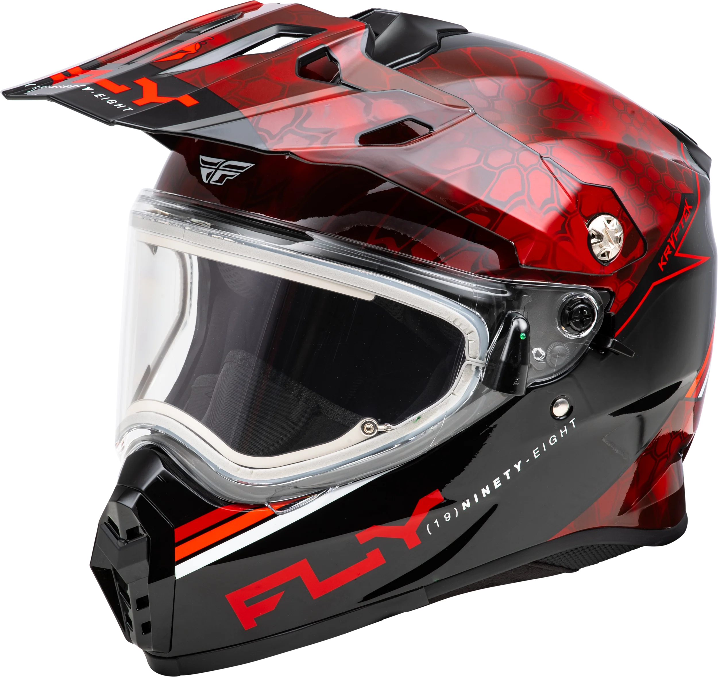 Trekker Cw Conceal Helmet Elec Shld Red/Black Sm