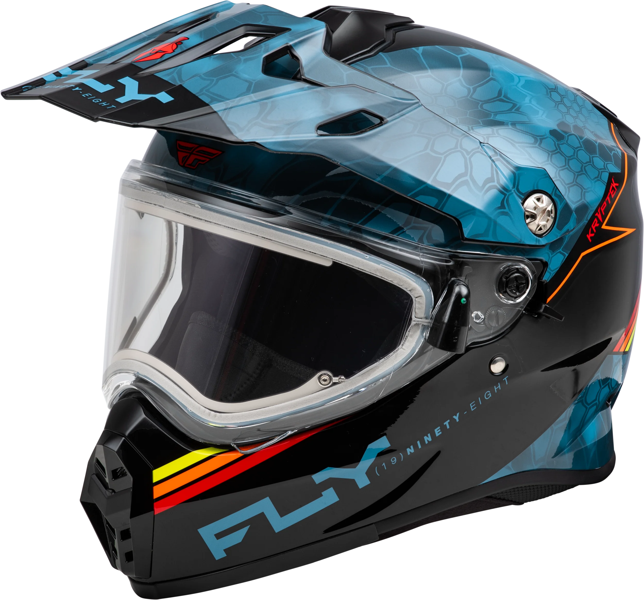 Trekker Cw Conceal Helmet Elec Shld Slate/Black/Red Xl