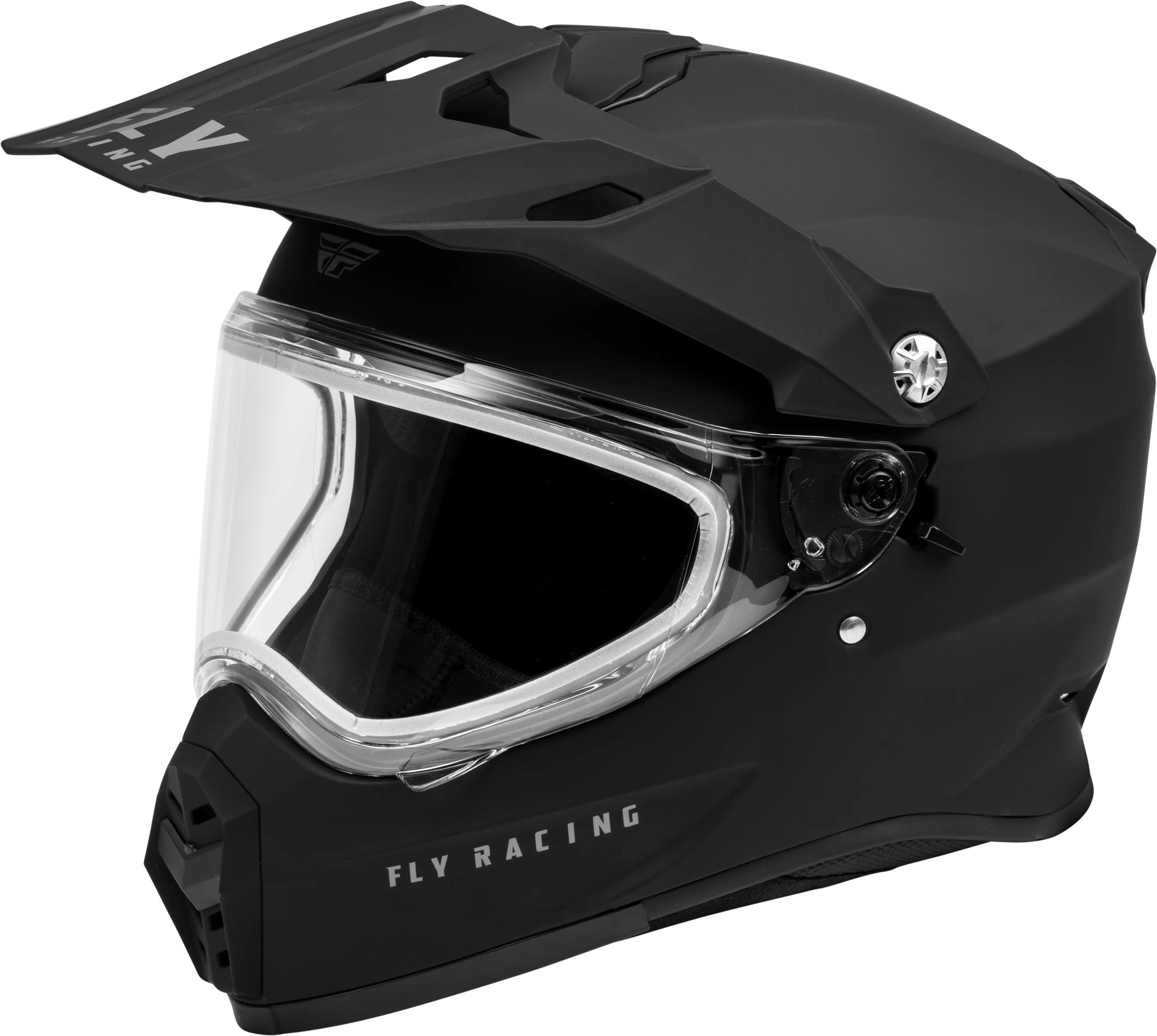 Trekker Cw Solid Helmet Dual Shld Matte Black Xs