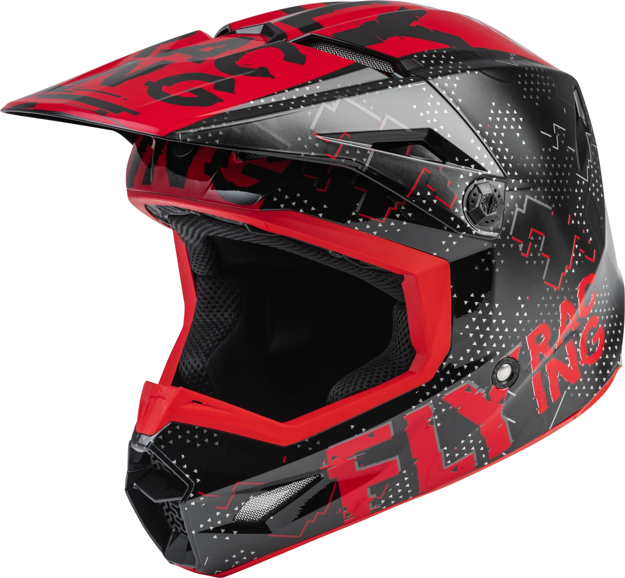 Youth Kinetic Scan Helmet Black/Red Ys