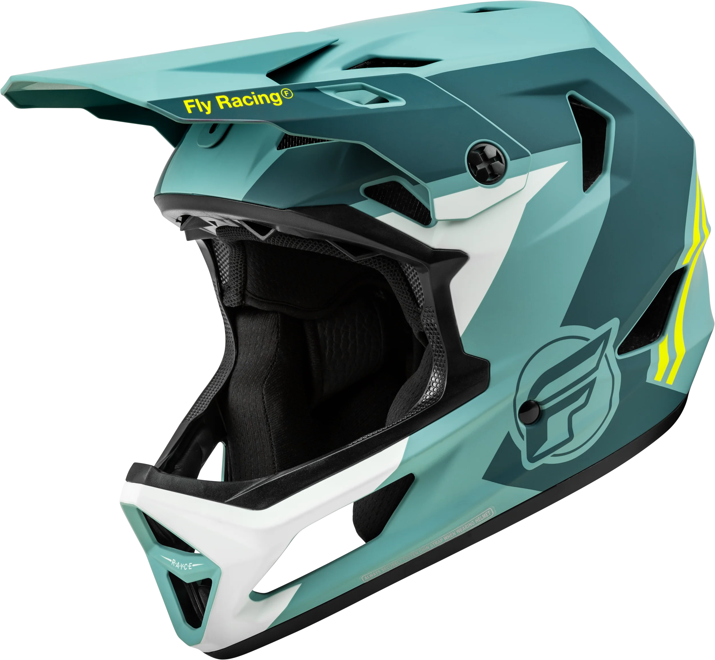 Rayce Bicycle Helmet Matte Blue Stone/Hi-Vis Xs