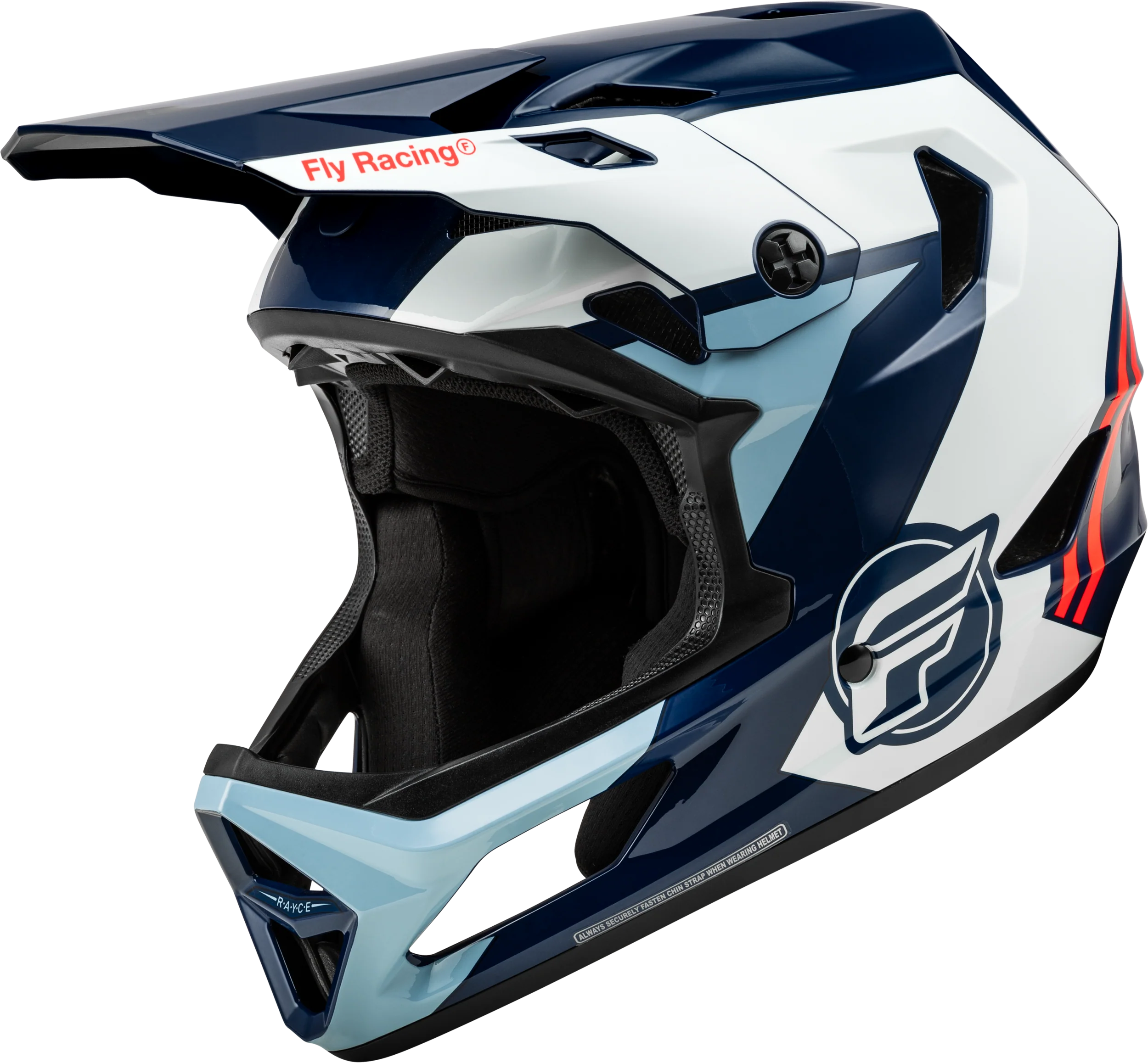 Rayce Bicycle Helmet Red/White/Blue Lg