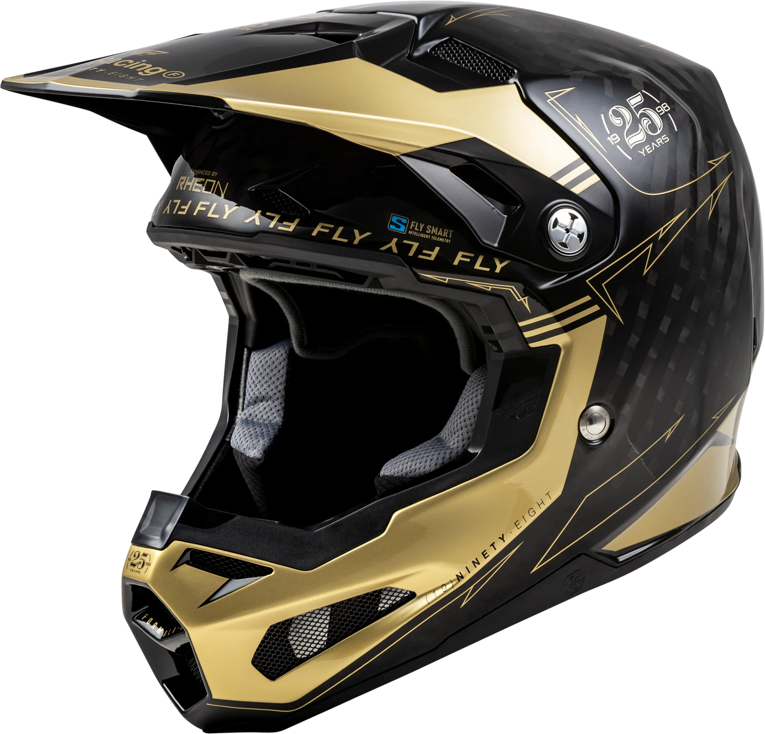 Youth Formula S Carbon Legacy Helmet Black/Gold Yl