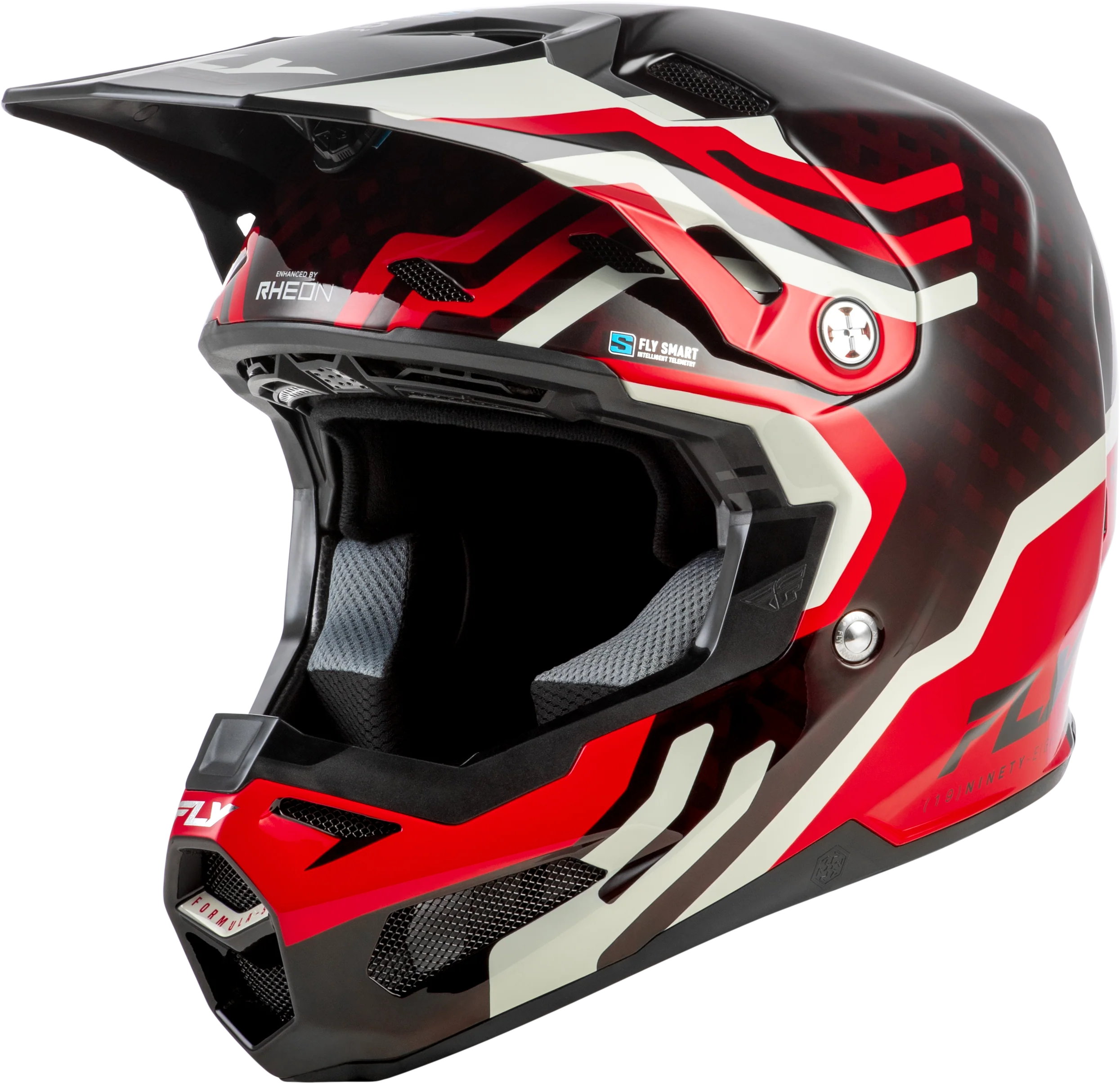 Formula S Carbon Byte Helmet Red Carbon/Red/Grey Xs