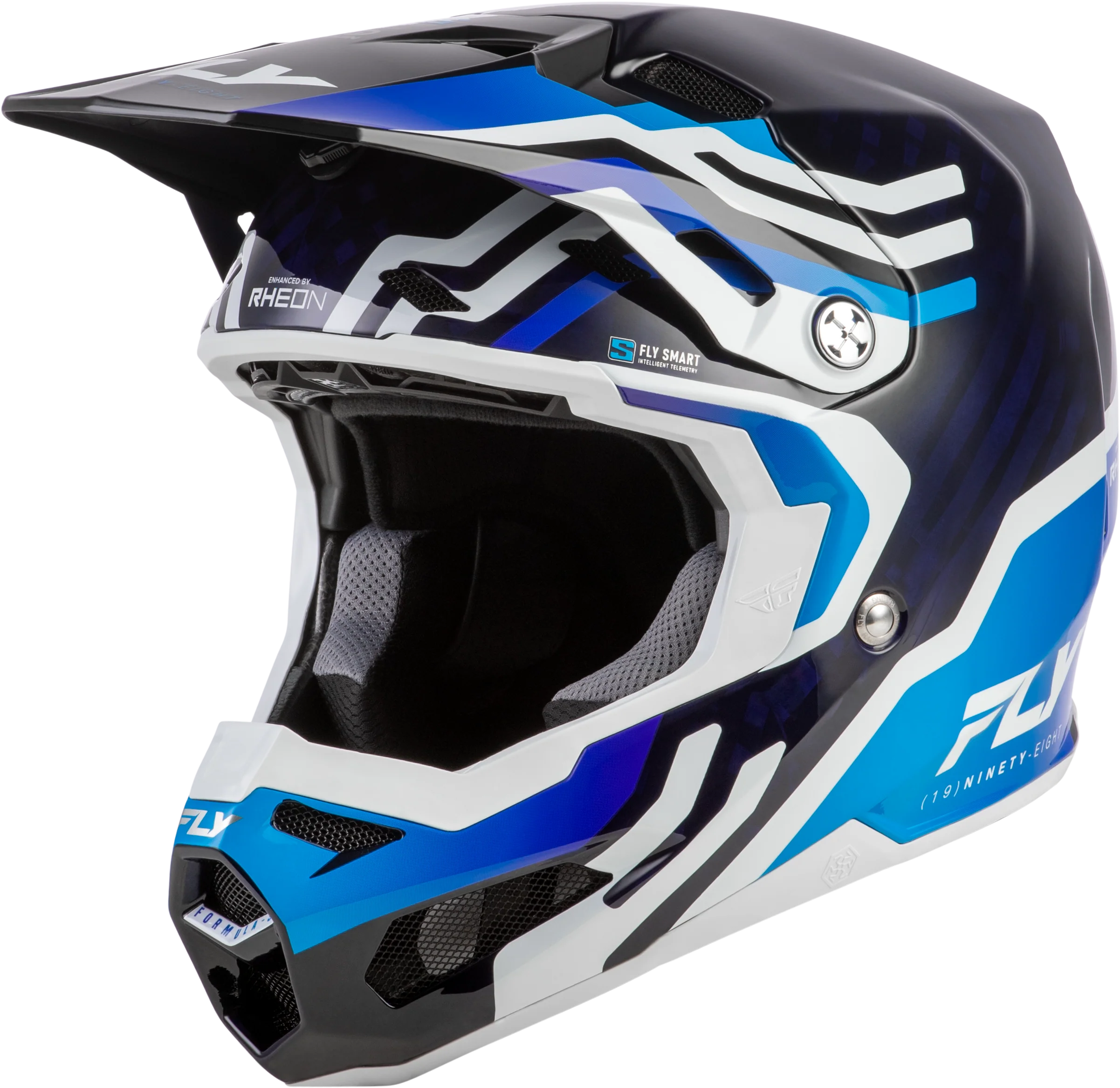 Formula S Carbon Byte Helmet Blue Carbon/Blue/White Sm