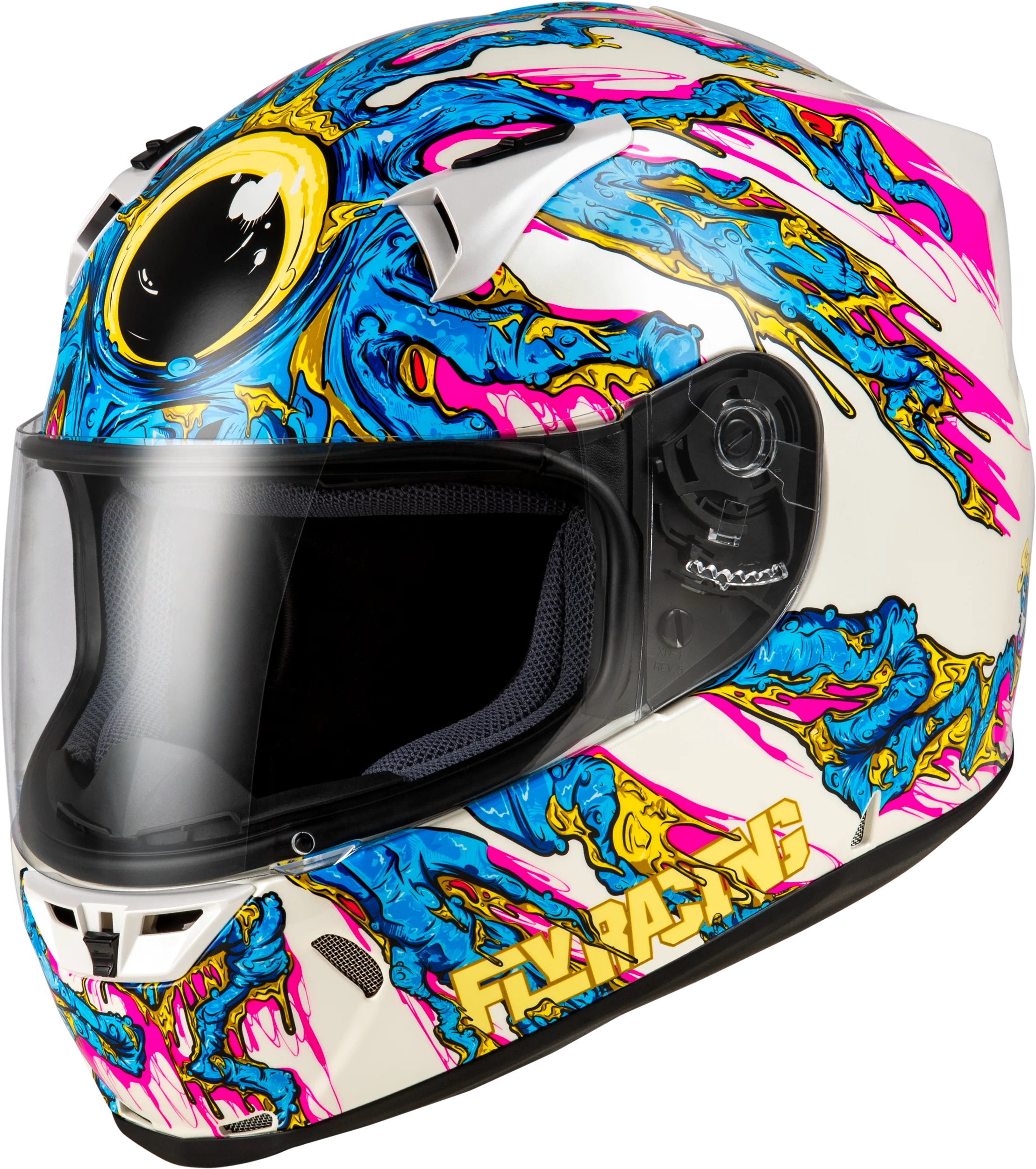 Revolt Space Creep Helmet Light Blue/White/Pink Xs