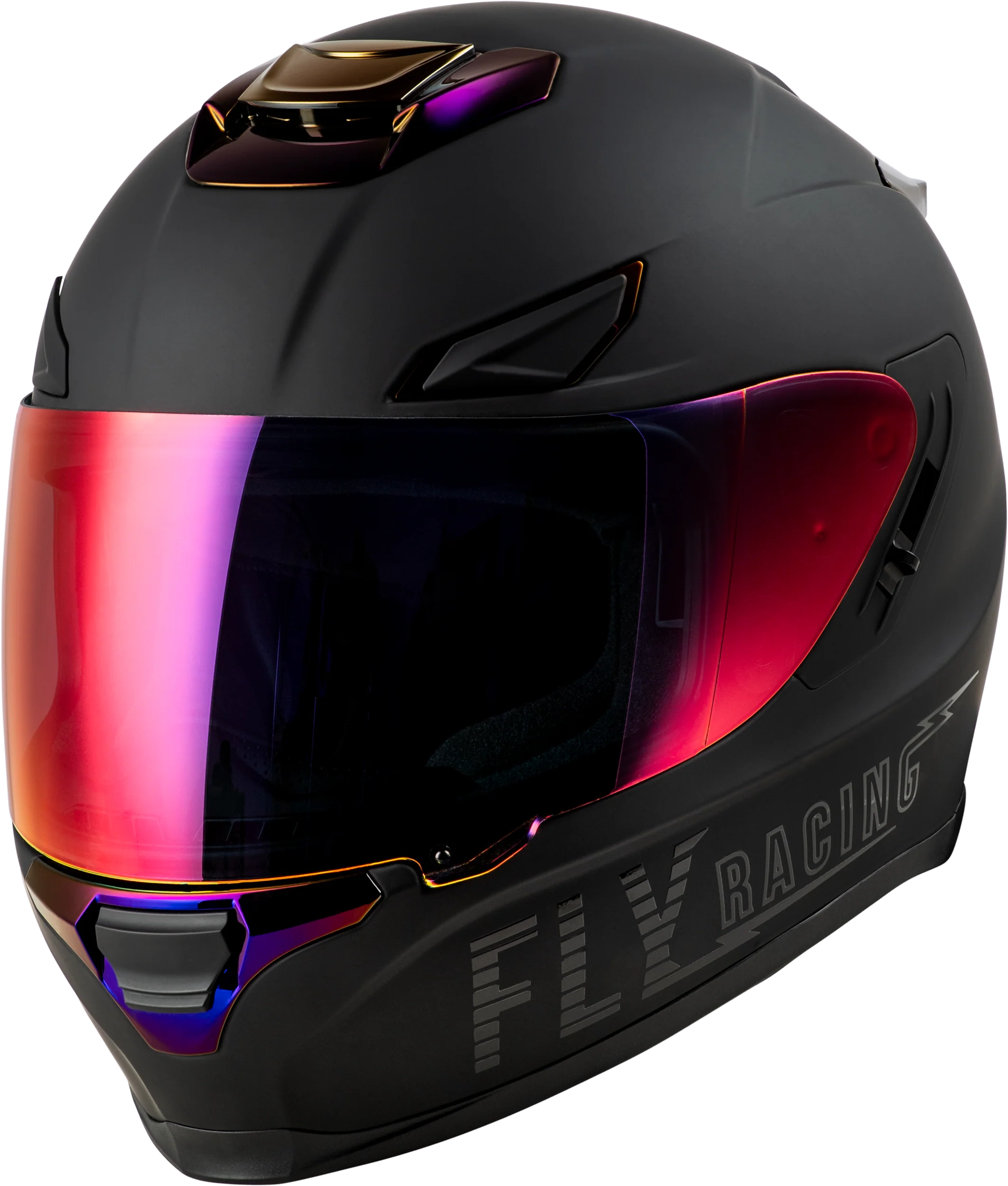 Sentinel Recon Helmet Matte Black/Purple Chrome Sm