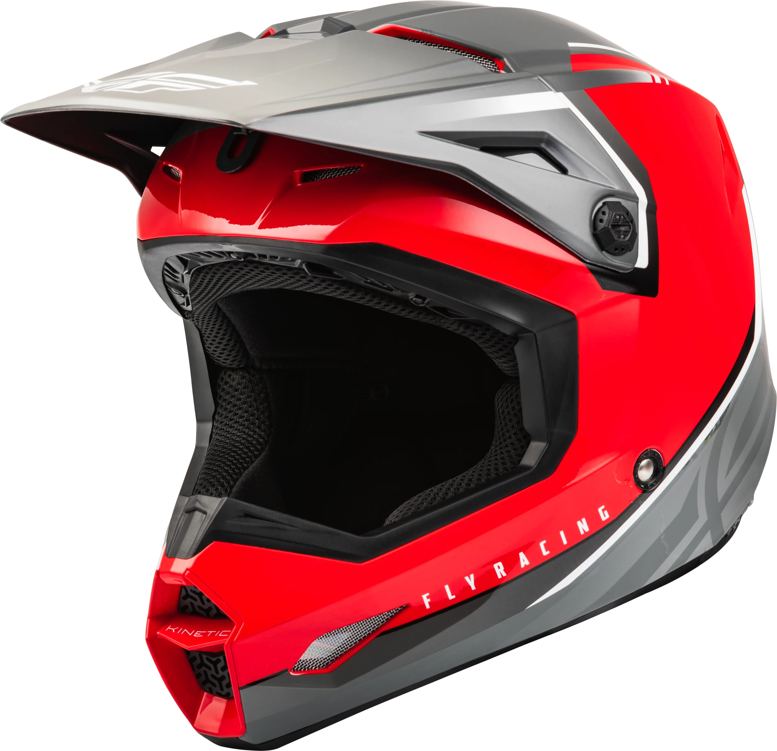 Kinetic Vision Helmet Red/Grey Sm