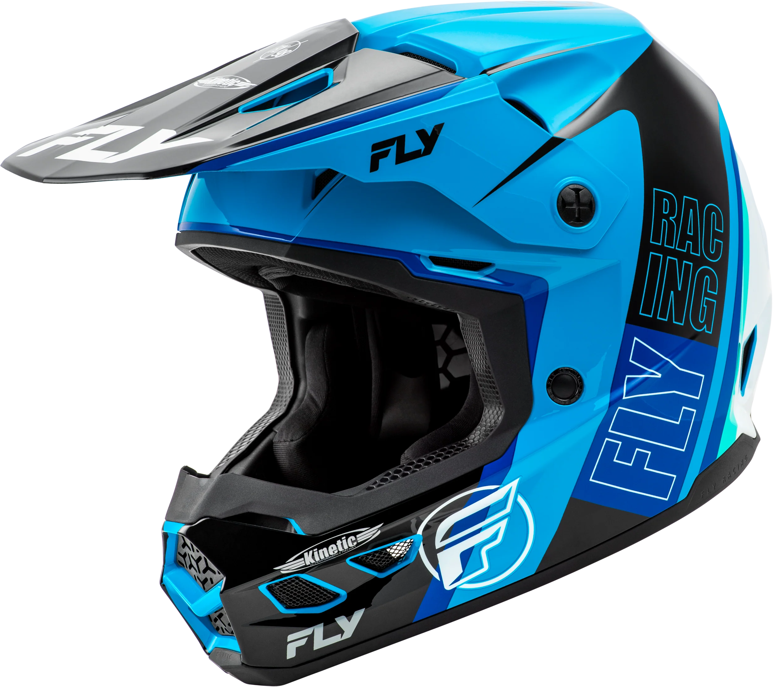 Kinetic Rally Helmet Blue/Black/White Md