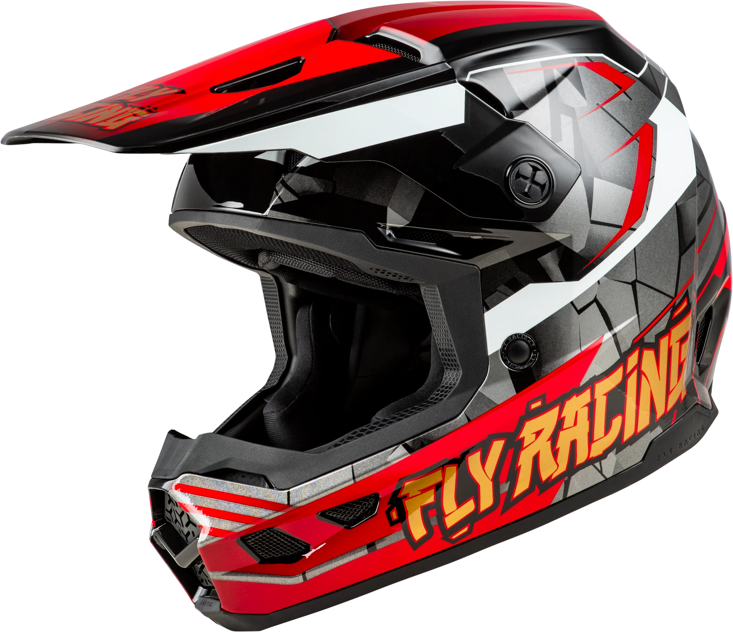 Youth Kinetic Scorched Helmet Red/Black/White Ym
