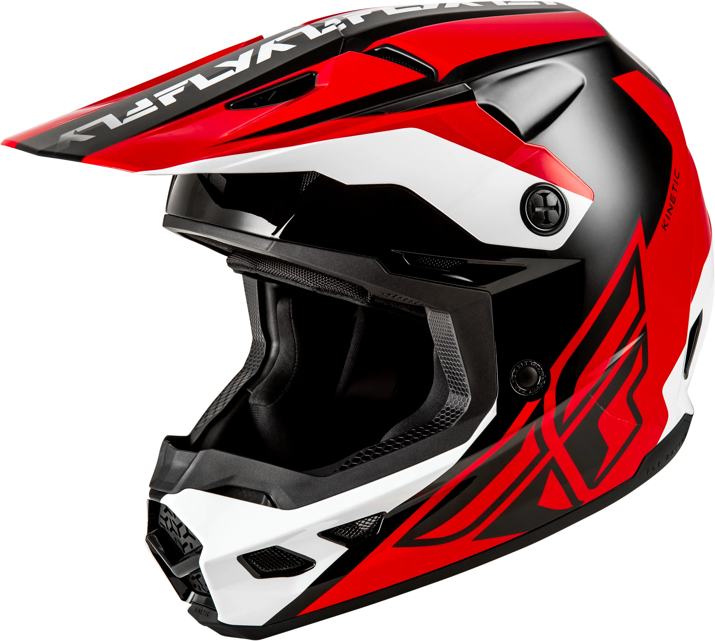 Kinetic Crest Helmet Red/Black/White Xl