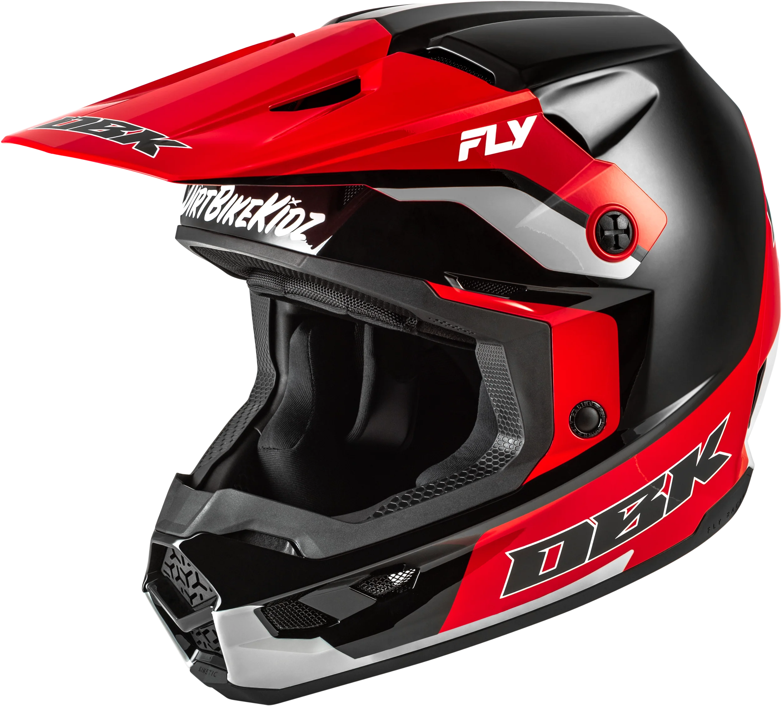 Kinetic Dbk Helmet Black/Red/Grey Sm