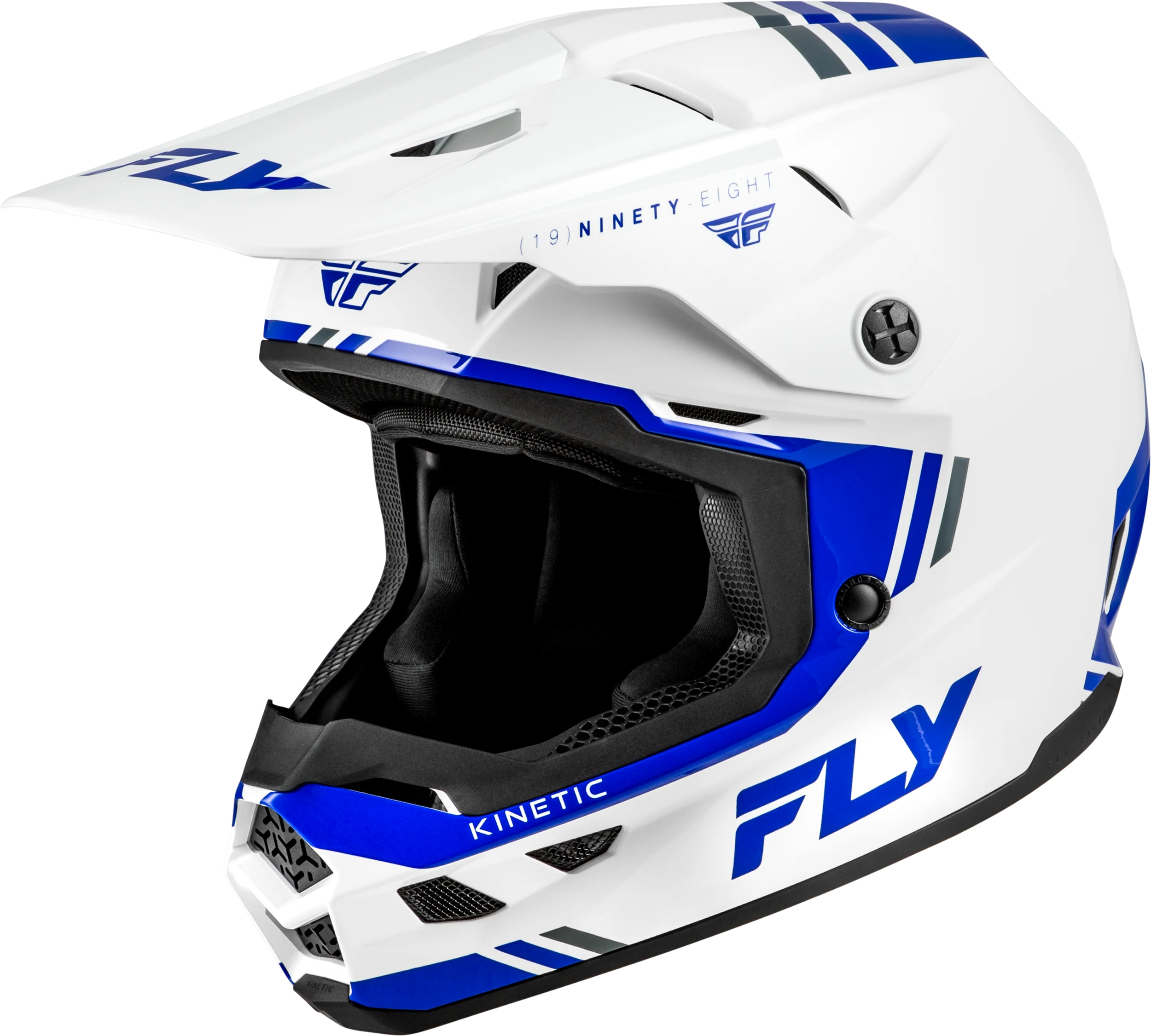 Kinetic Verdict Helmet White/Blue/Grey Md