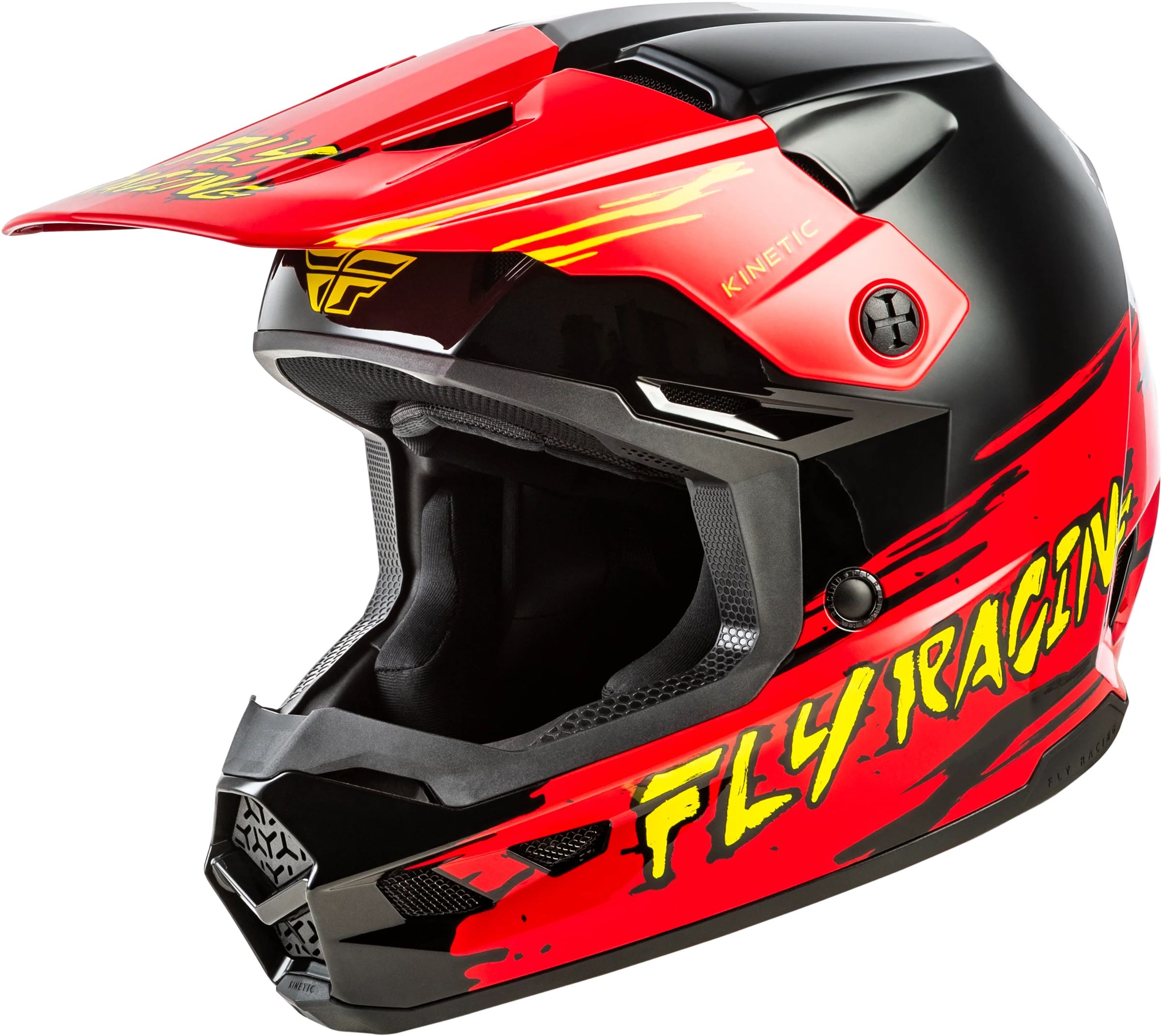 Youth Kinetic Surge Helmet Black/Red/Yellow Ym