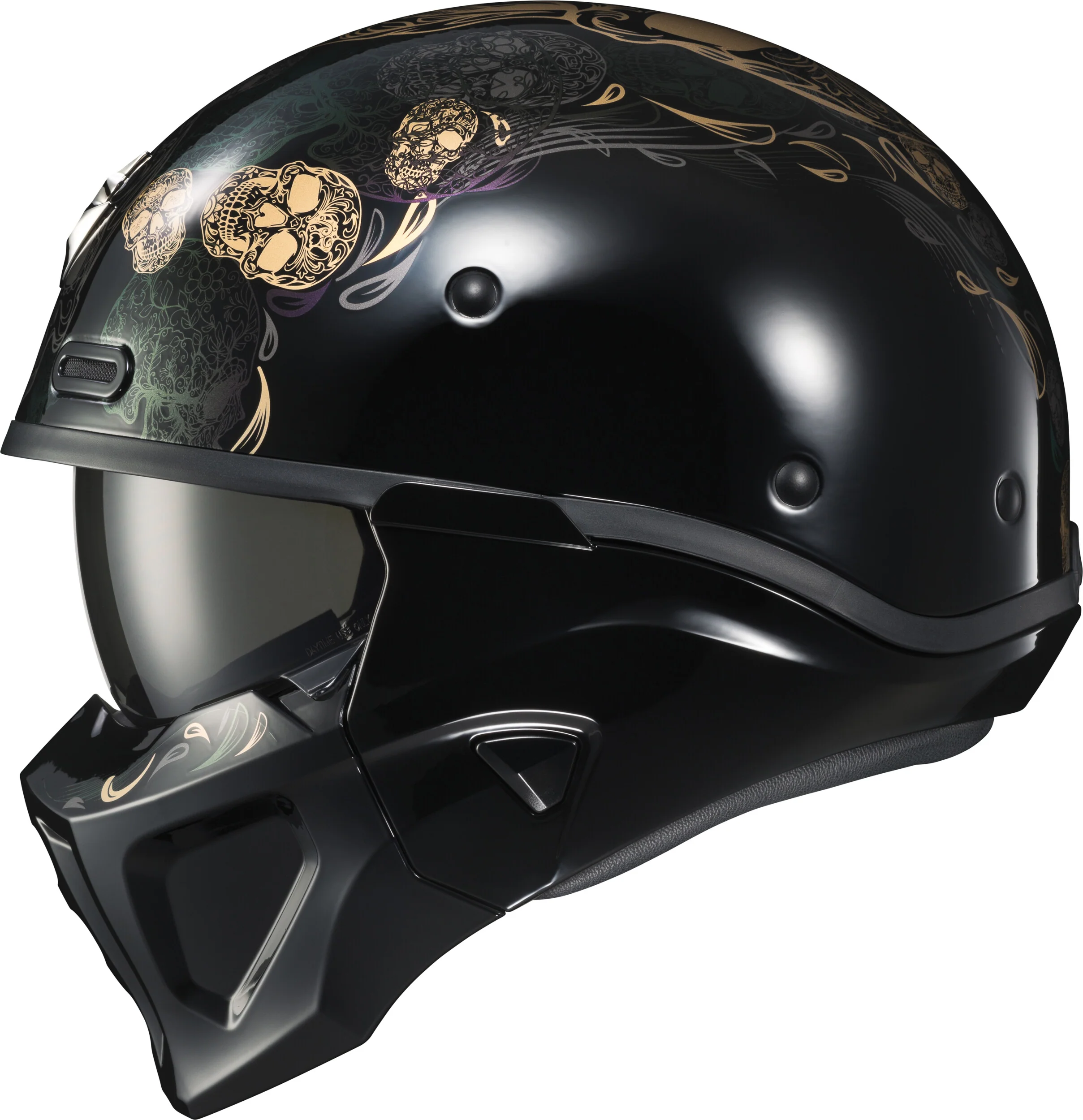 Covert X Open-Face Helmet Kalavera Xl