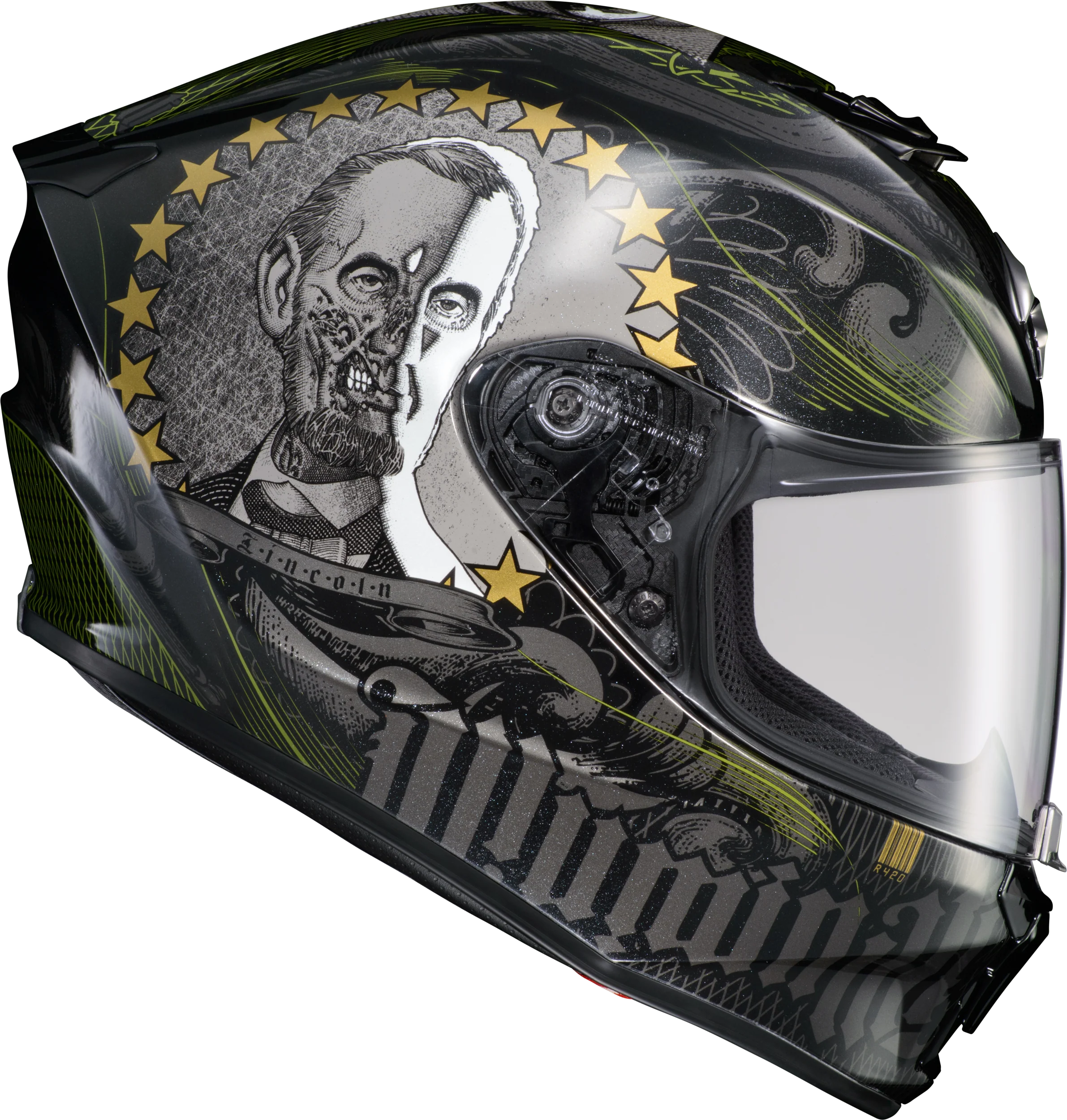 Exo-R420 Full-Face Helmet Illuminati 2 Black Xl