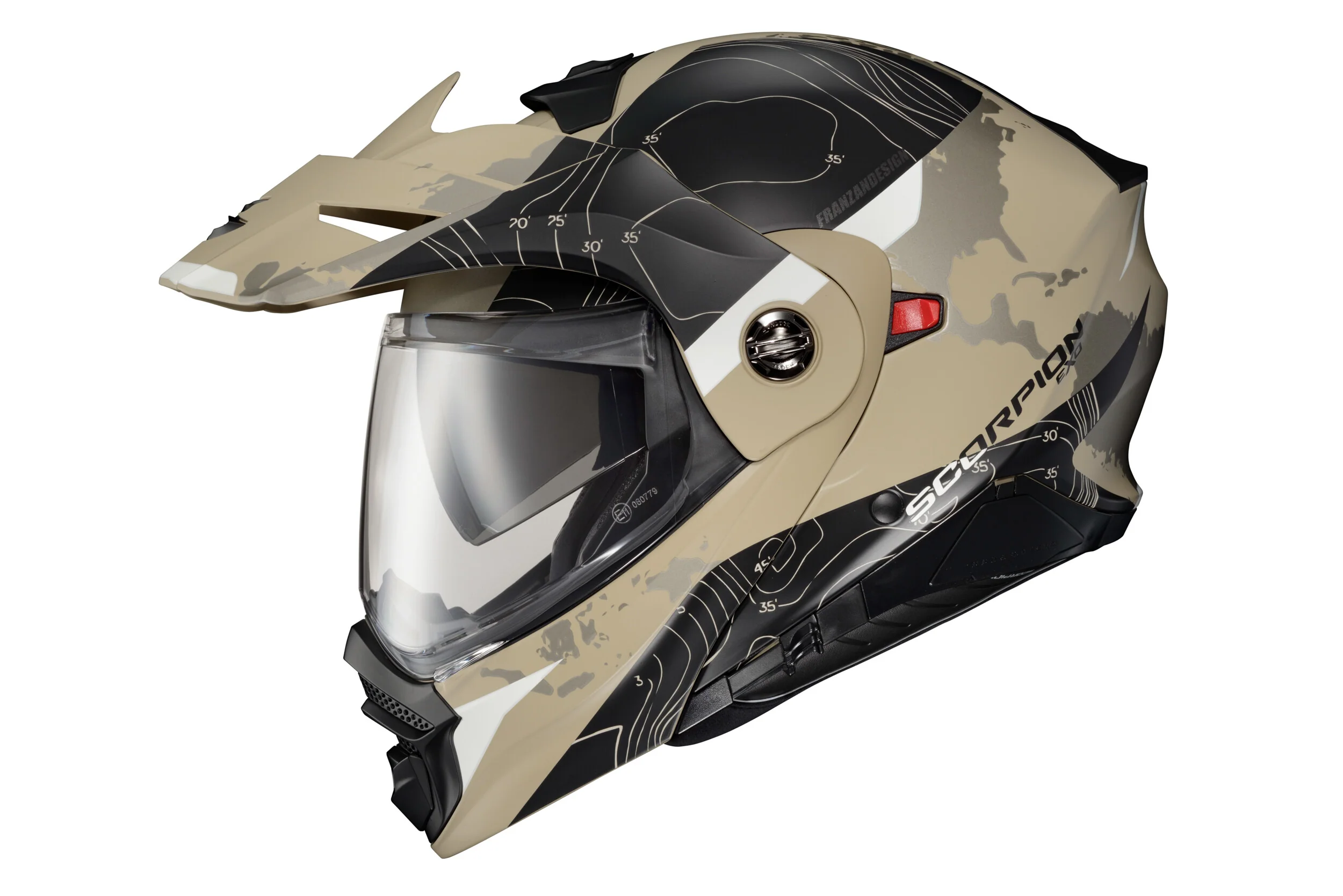 Exo-At960 Modular Helmet Topographic Sand/Black Xl