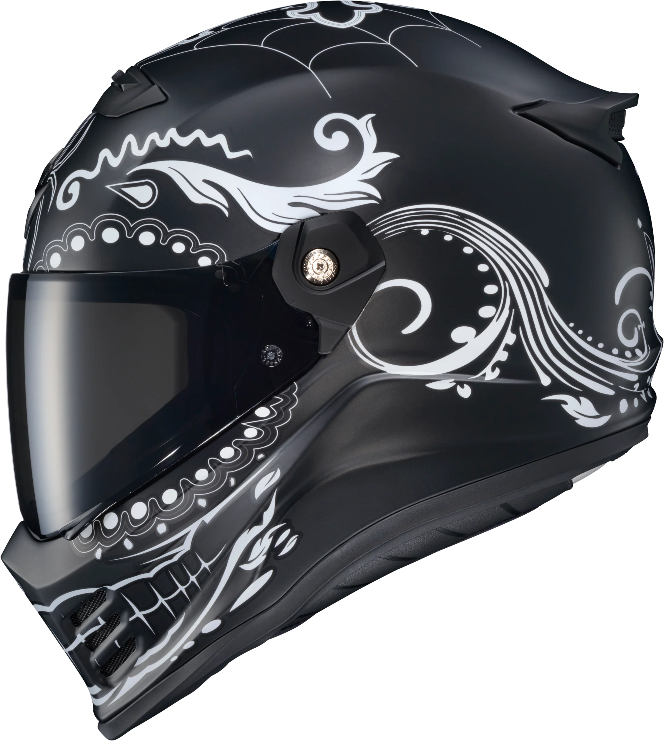 Covert Fx Full Face Helmet El Malo White/Matte Black Sm