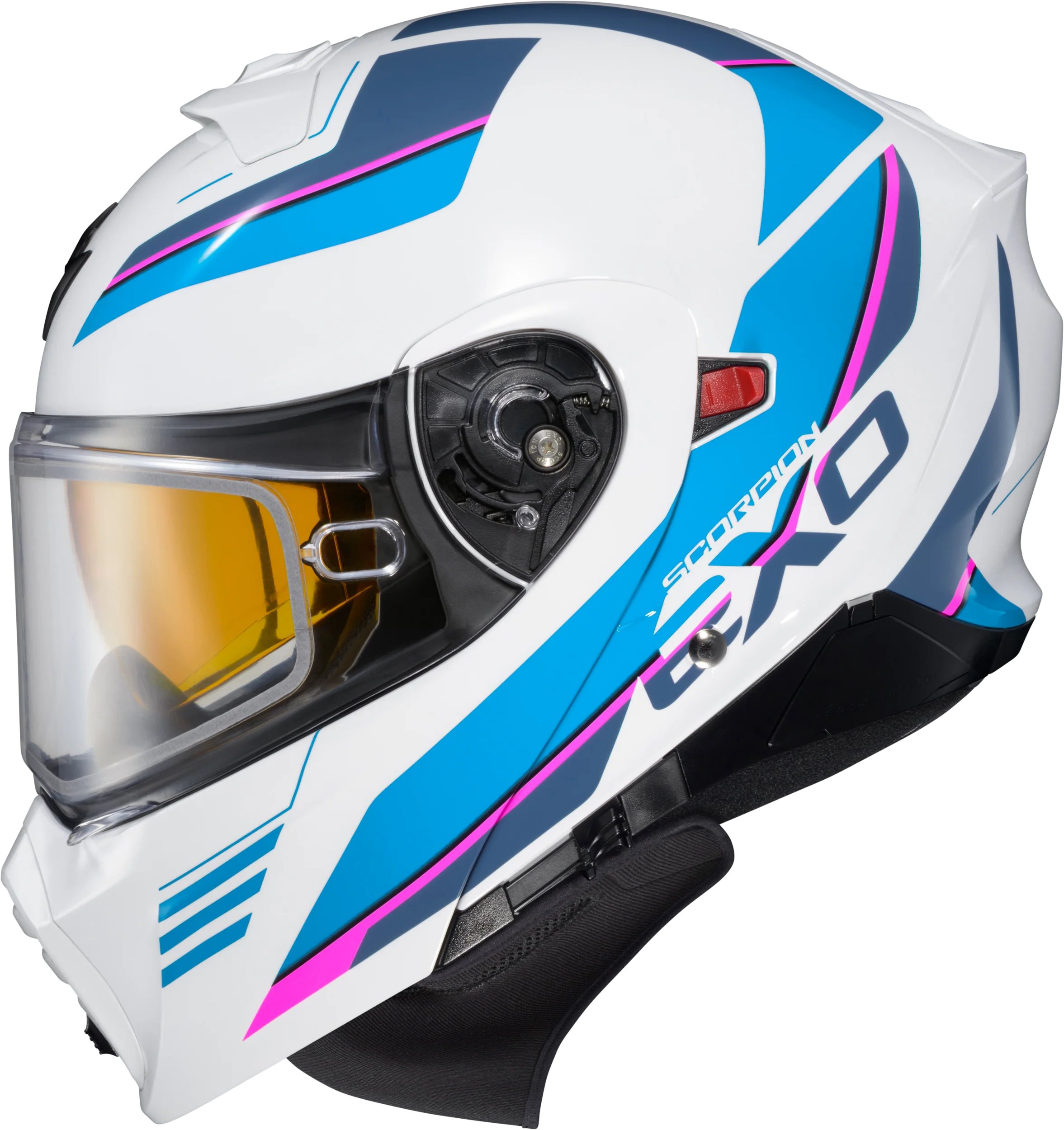 Exo-Gt930 Cold Weather Helmet Modulus Wht/Blu Md (Dual Pane)