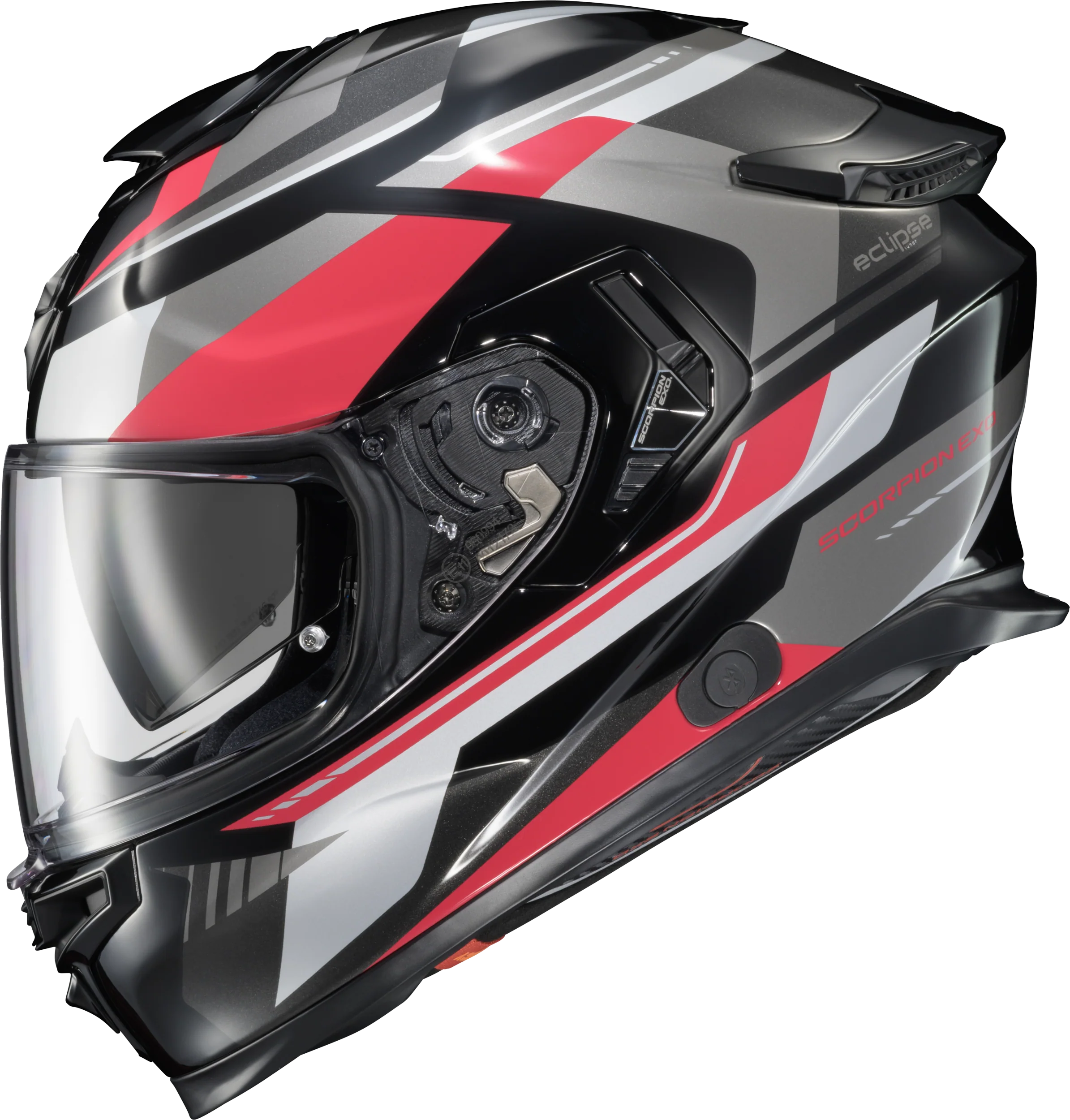 Exo-Eclipse Full Face Helmet Lunar Red/White/Black Xl