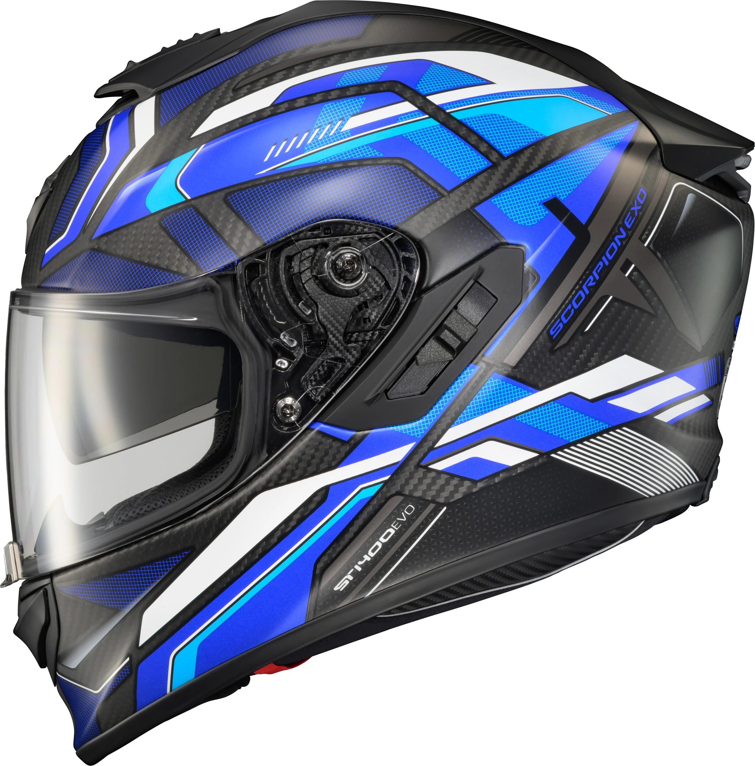 Exo-St1400 Evo Carbon Helmet Hex Matte Blue Md