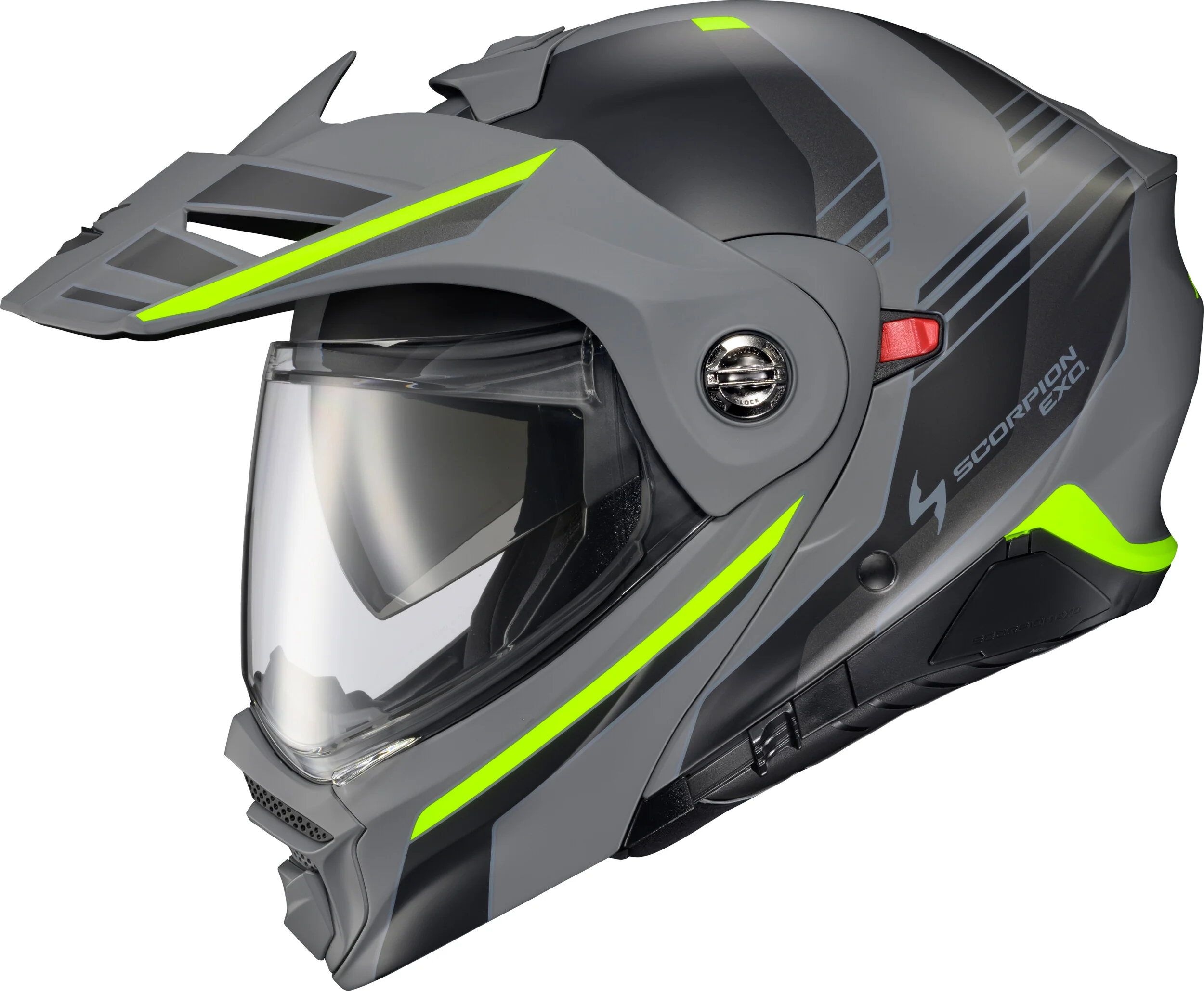 Exo-At960 Modular Helmet Monk Grey/Hi-Viz Xl