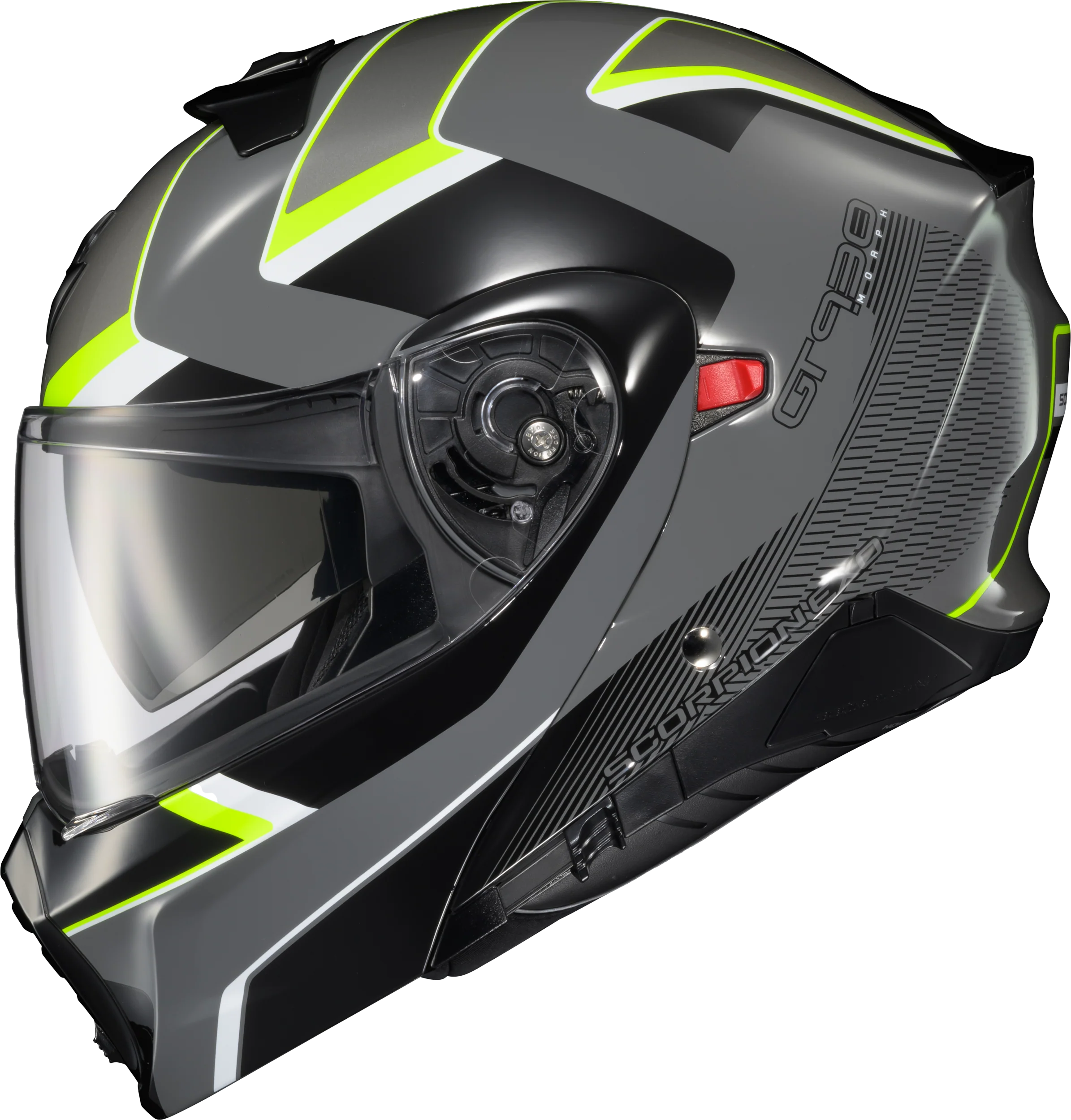 Exo-Gt930 Transformer Helmet Morph Grey/Hi-Viz 3x