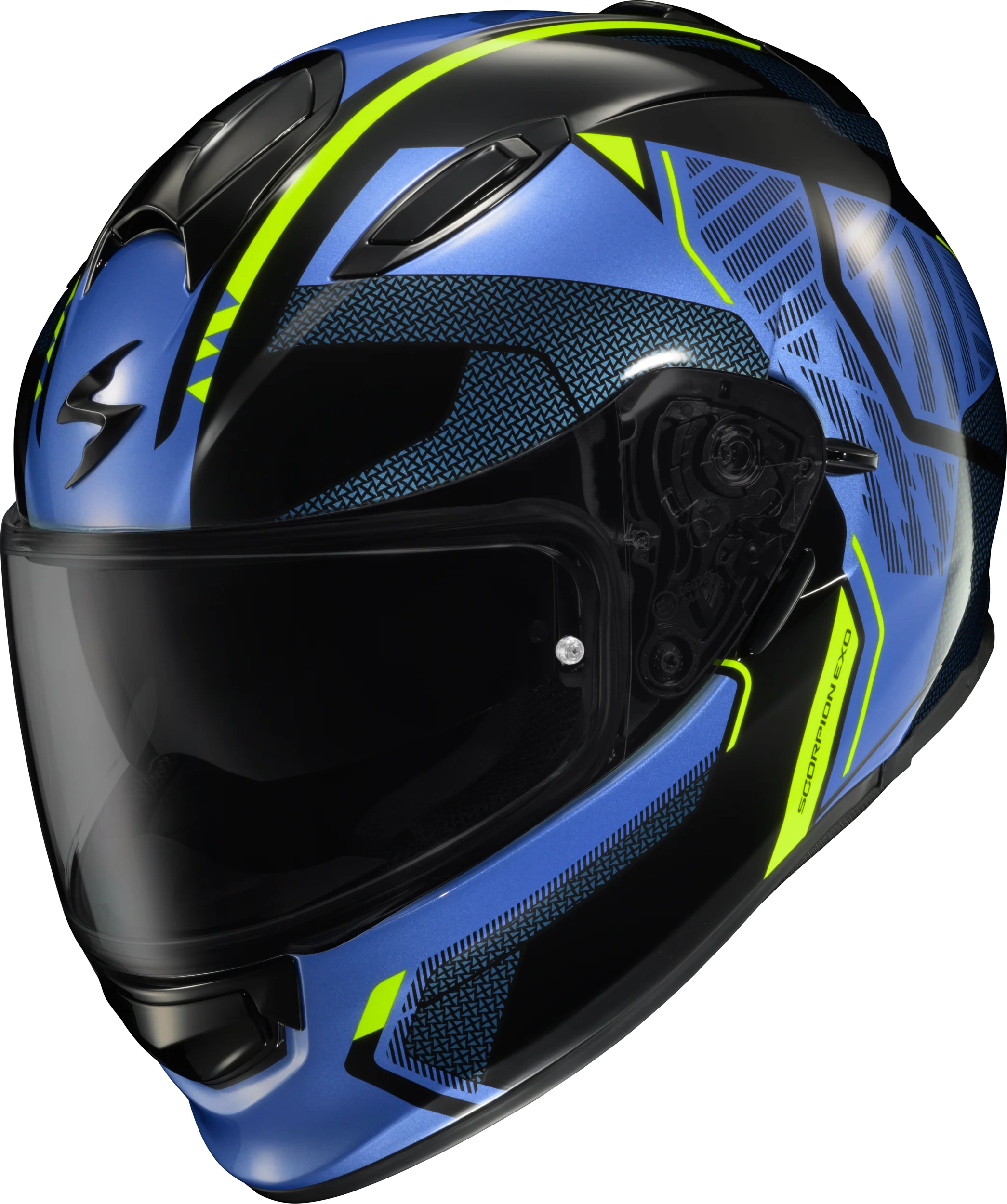 Ryzer Full-Face Helmet Switch Blue/Hi-Viz Md
