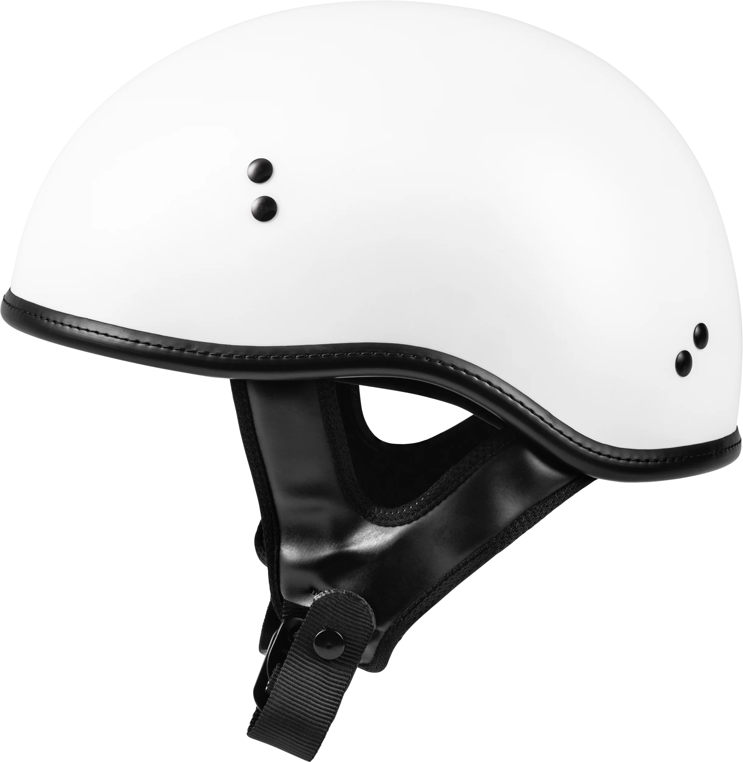 .357 Solid Half Helmet Matte White Xs