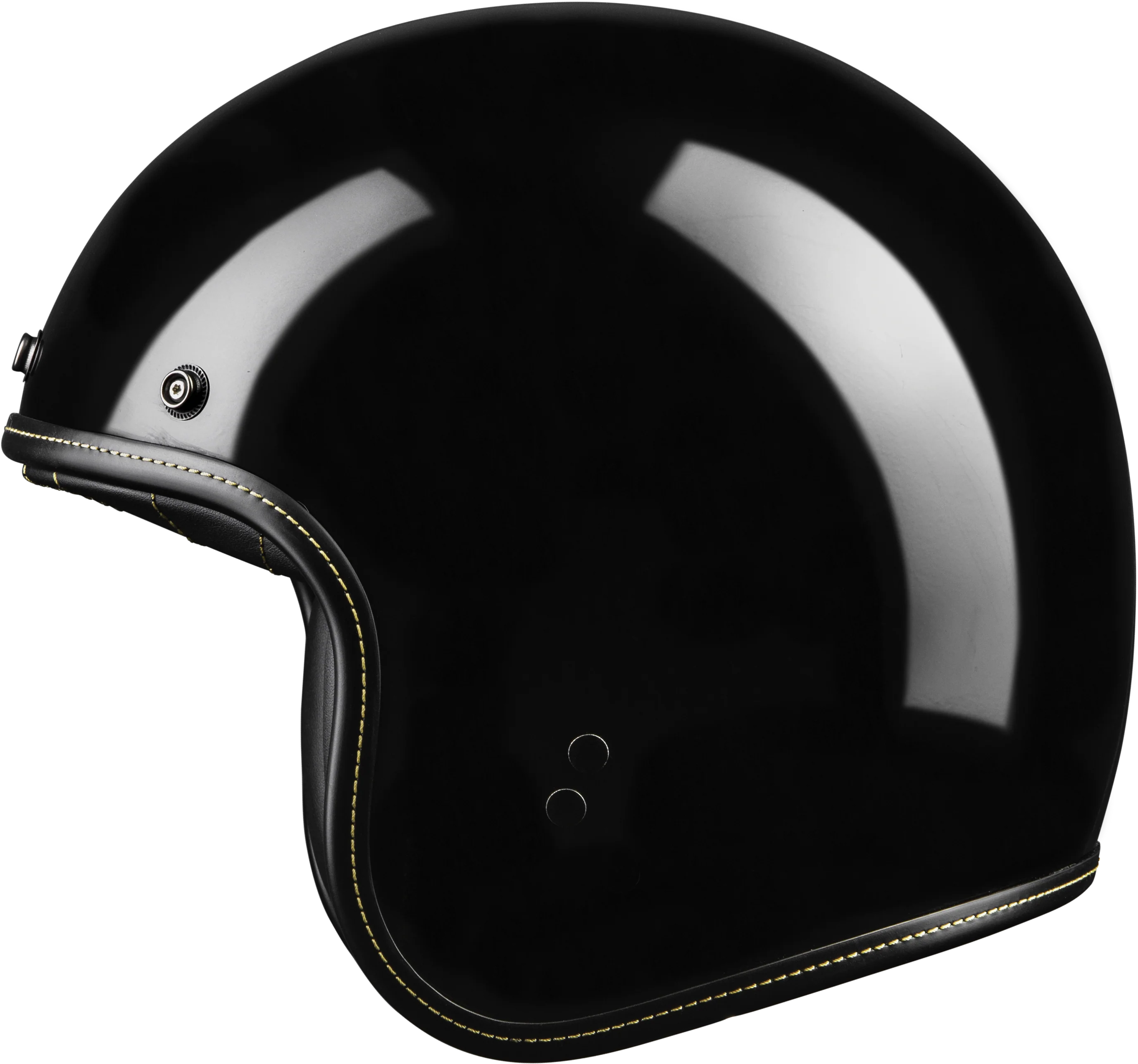 .38 Retro Helmet Gloss Black Lg