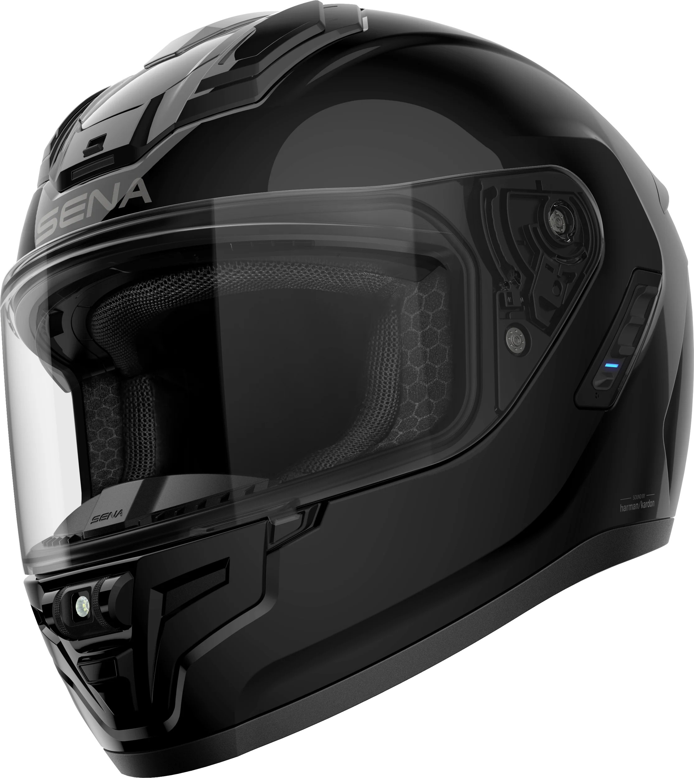 Phantom Ff Mesh Com Helmet Glossy Black 2x