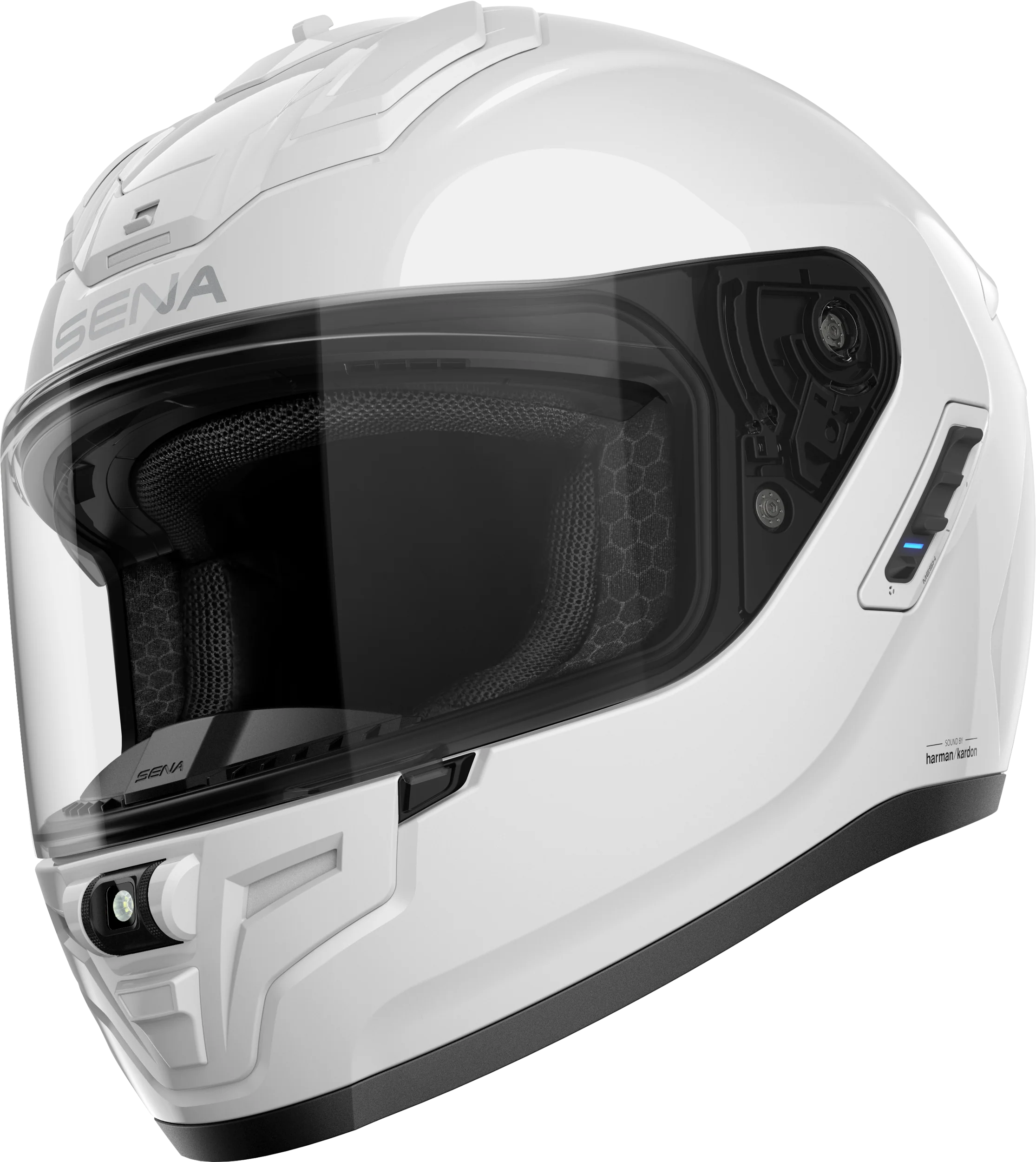 Phantom Ff Mesh Com Helmet Glossy White Xl