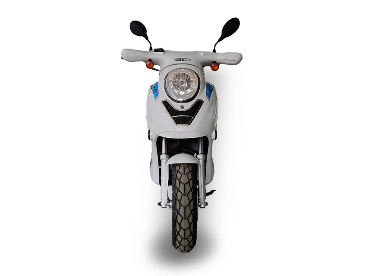 Aldo 150cc Street Scooter, Automatic, Front Disc Brake, 12 inch Aluminum Wheels, LED Headlight, Trunk Included - Image 4