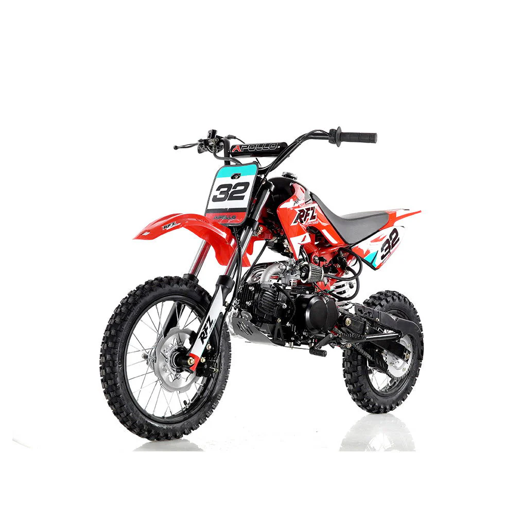 Apollo DB32 110cc Kids Dirt Bike, 4-Speed Semi-Automatic, 14/12 inch Wheels, Ages 8 and up - Image 3