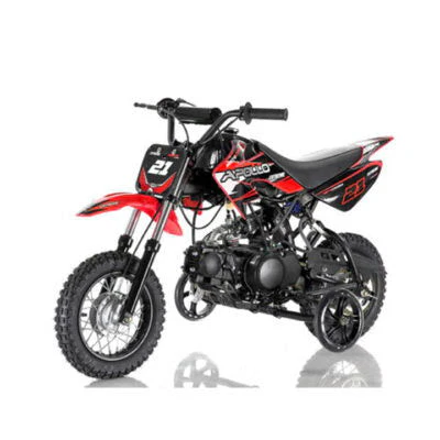 Apollo DB21 70cc Kids Dirt Bike, Semi-Auto, 10/10 inch Wheels, Training Wheels Included, Ages 6 and up - Image 4