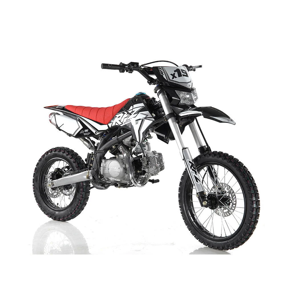 Apollo RFZ 125cc X19 Dirt Bike, 4-Speed Manual, Headlight, Dual Disc Brakes, 17/14 inch Wheels, Ages 12 and up - Image 2