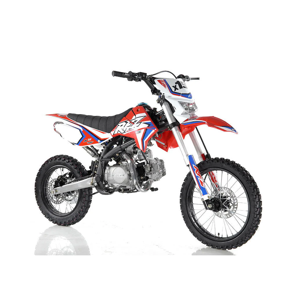 Apollo RFZ 125cc X19 Dirt Bike, 4-Speed Manual, Headlight, Dual Disc Brakes, 17/14 inch Wheels, Ages 12 and up - Image 5